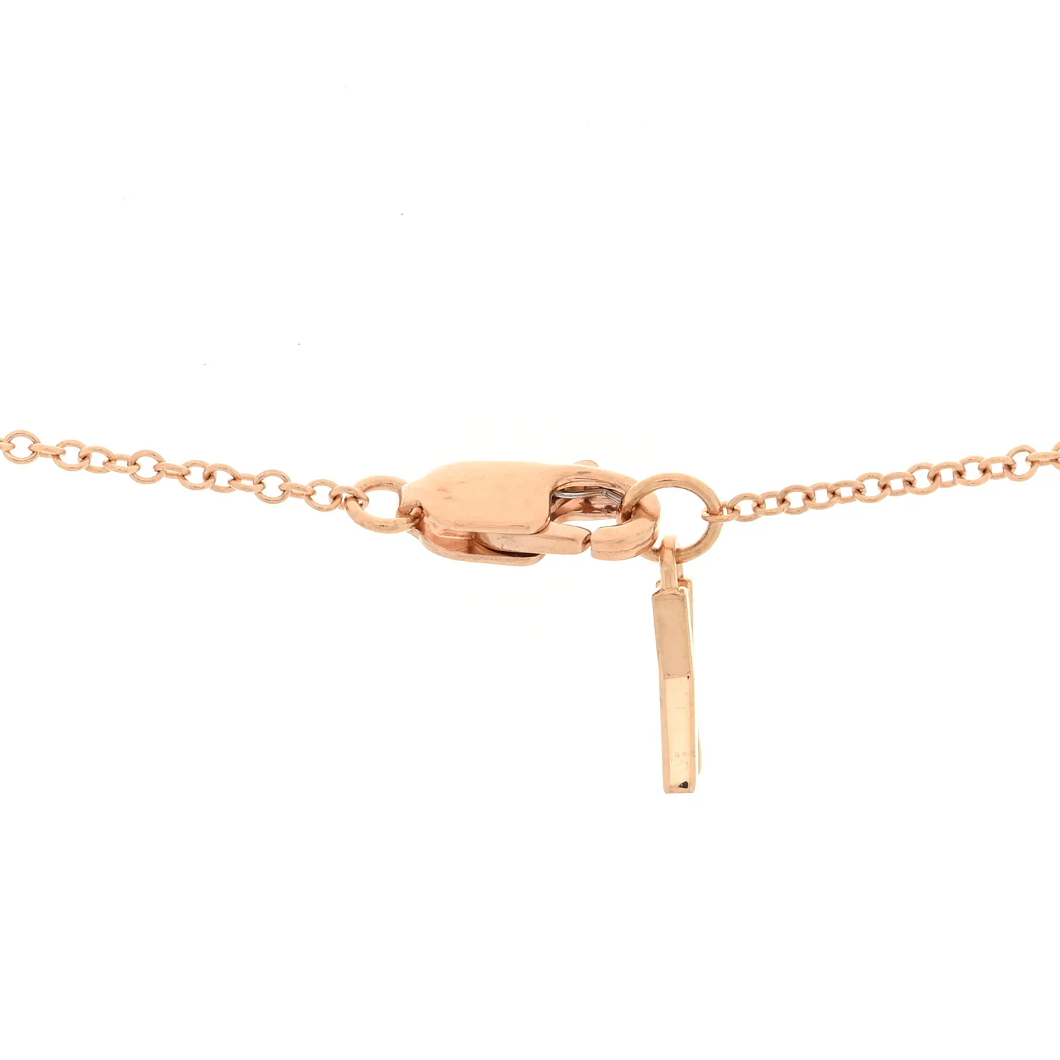 18K Rose Gold Interlocking Atlas Open Pendant Necklace - Image 5