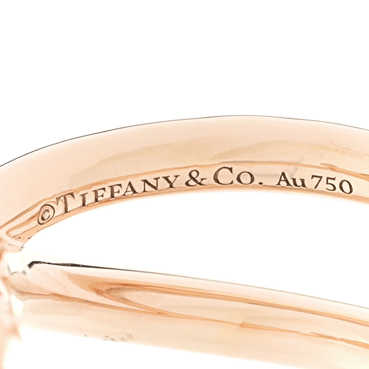 18K Rose Gold Knot Double Row Ring 49 5 - Image 4