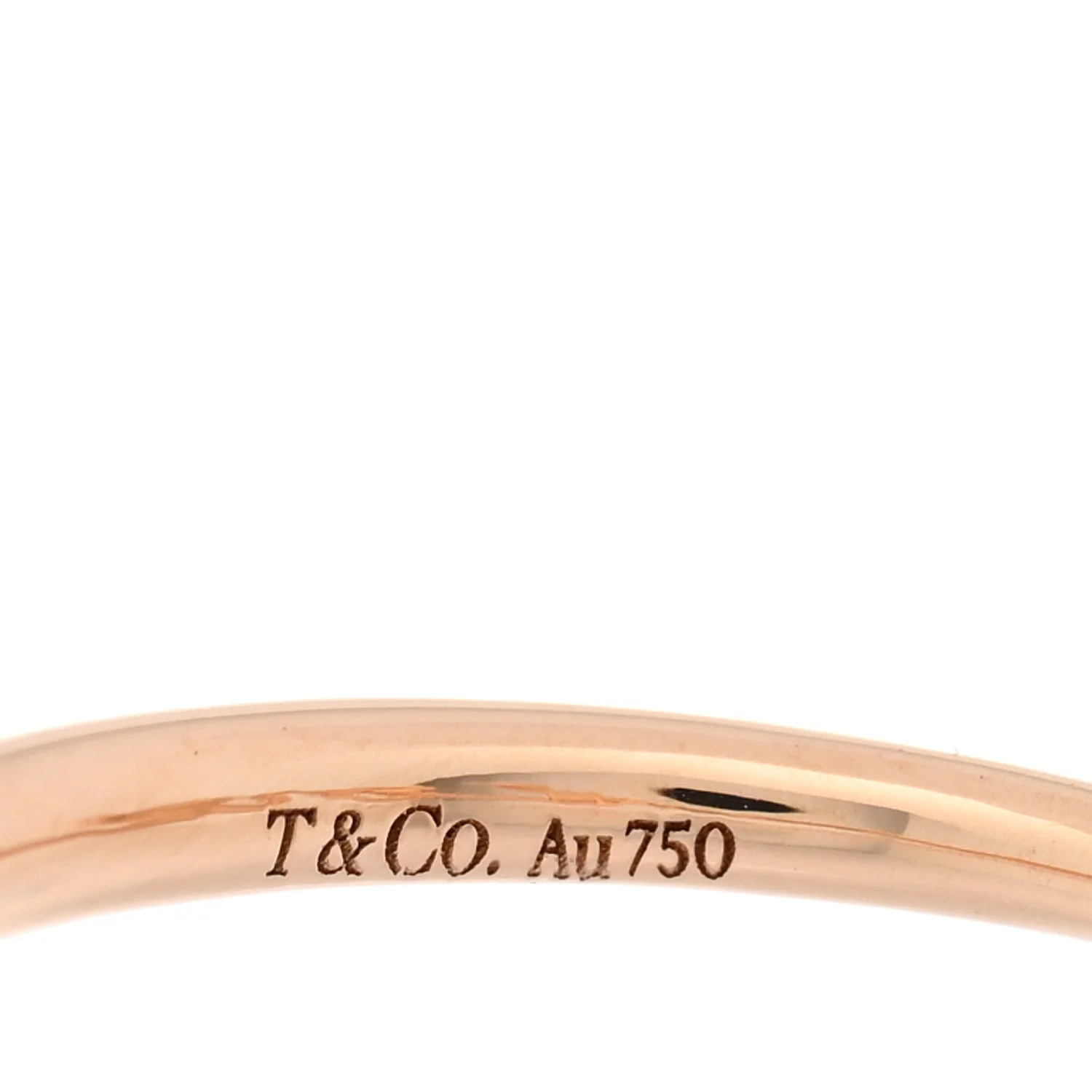 18K Rose Gold Mini Paloma's Graffiti Love Ring 48 4.5 - Image 4