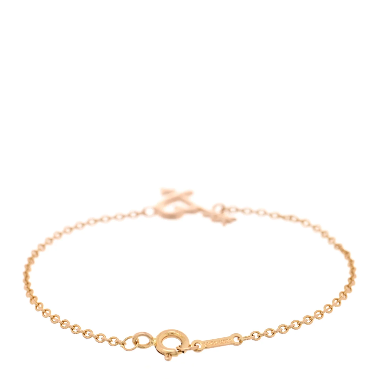 18K Rose Gold Paloma Picasso Heart and Arrow Bracelet - Image 2