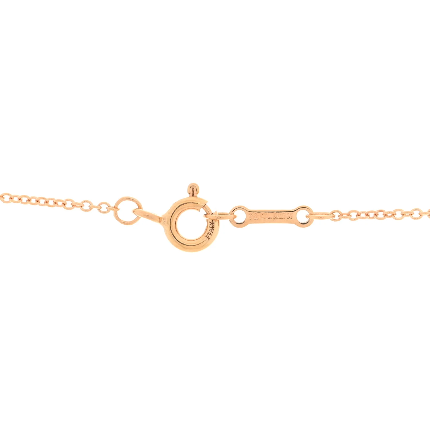 18K Rose Gold Ruby Atlas Pierced Key Pendant Necklace - Image 5