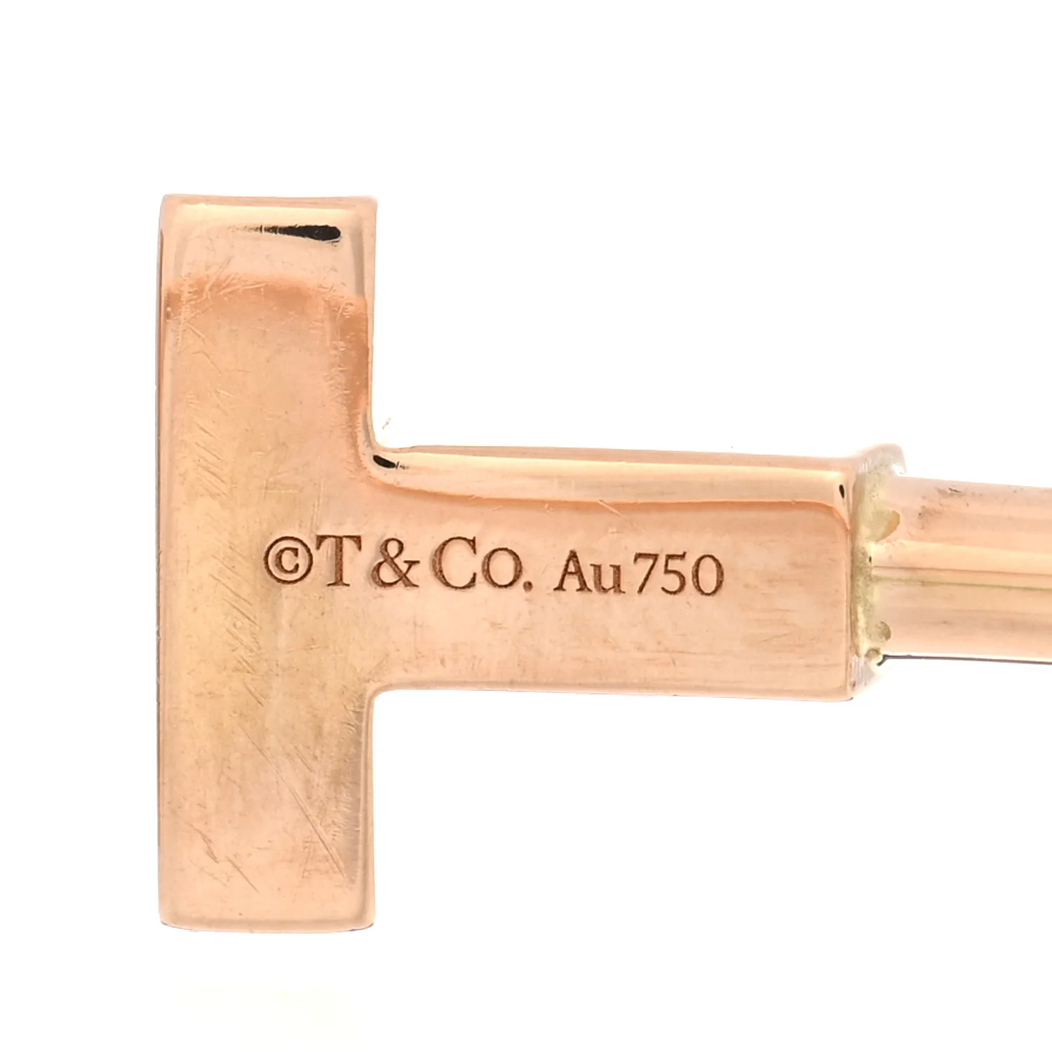 18K Rose Gold T Wire Bracelet - Image 3