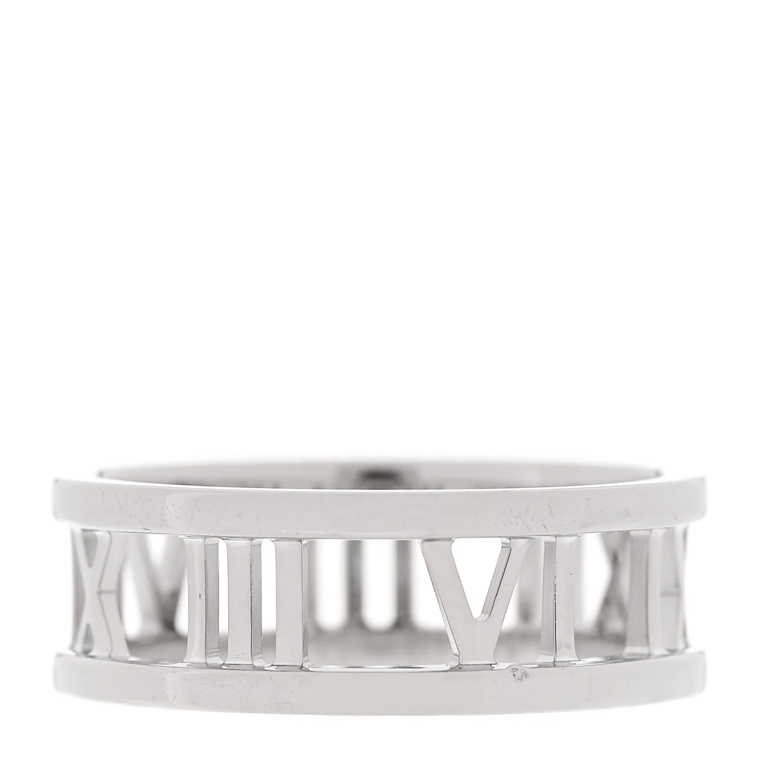 18K White Gold Atlas Open Ring  55 7.25 - Image 3