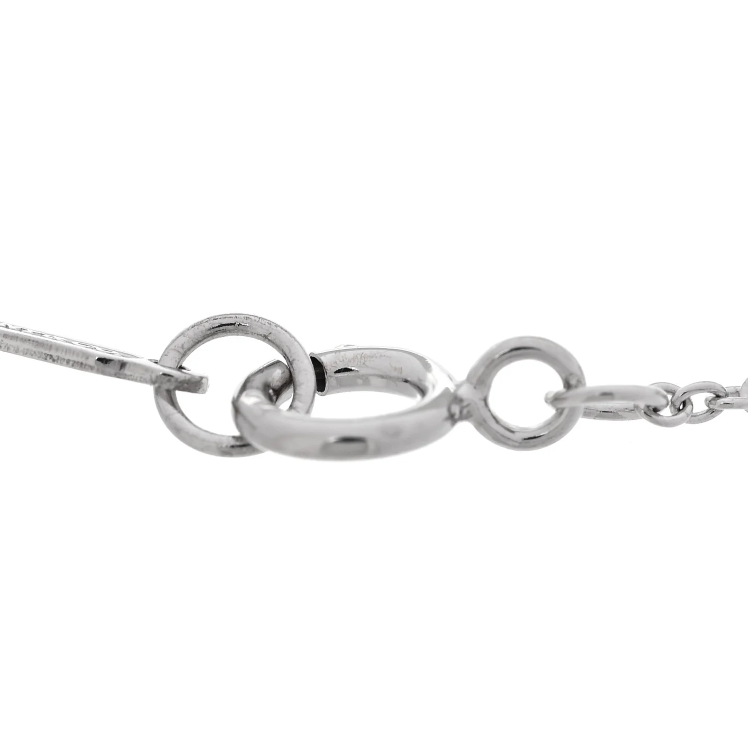 18K White Gold Diamond Frank Gehry Torque Bead Bracelet - Image 3
