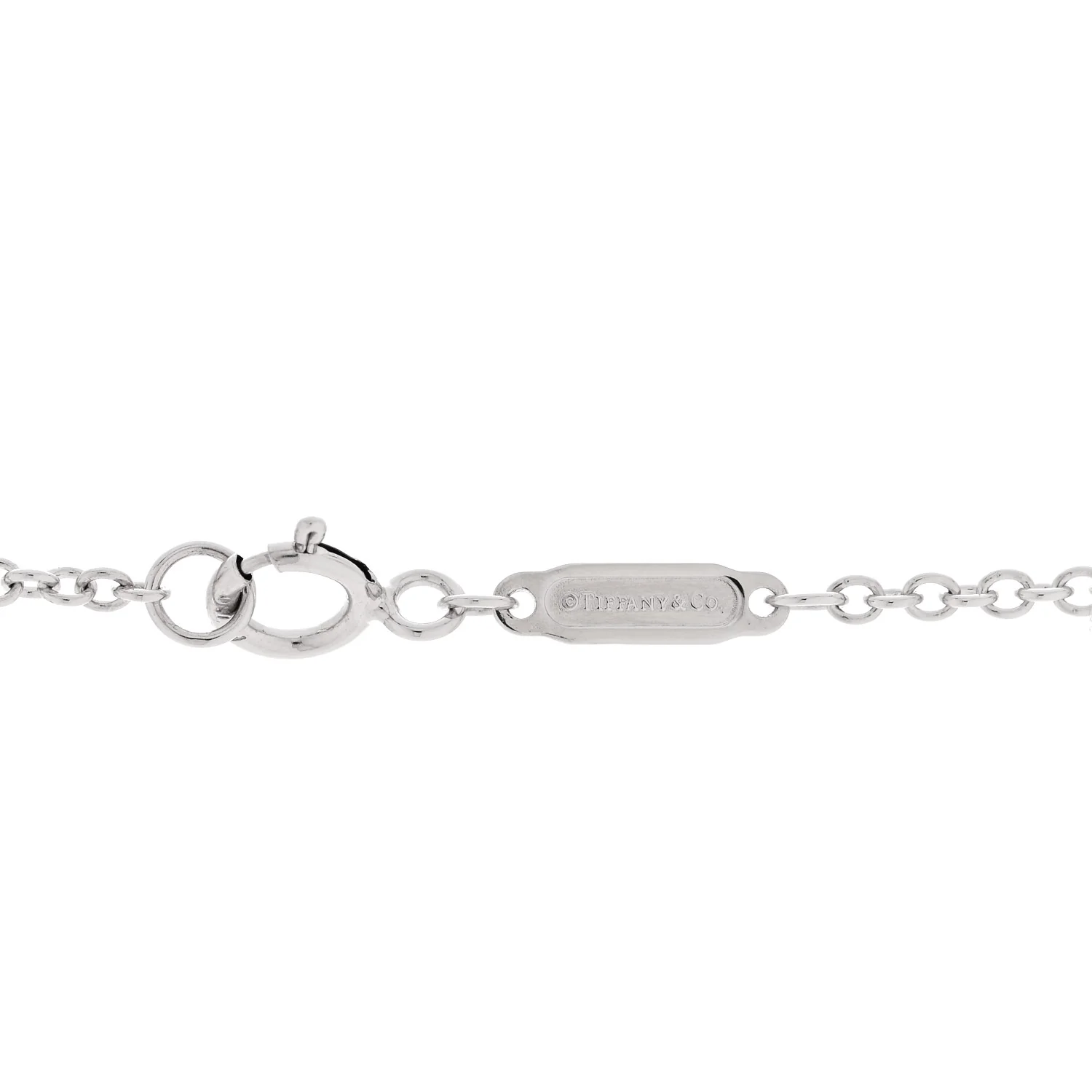 18K White Gold Diamond Knot Necklace - Image 4
