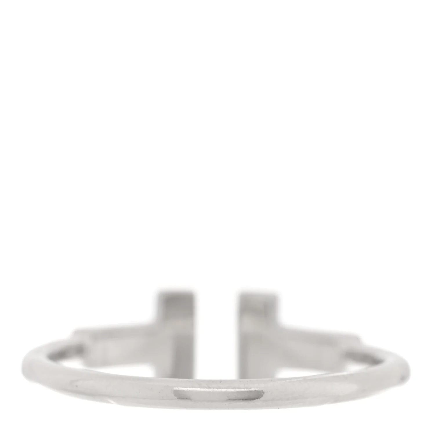 18K White Gold Diamond T Wire Ring 54 7 - Image 3