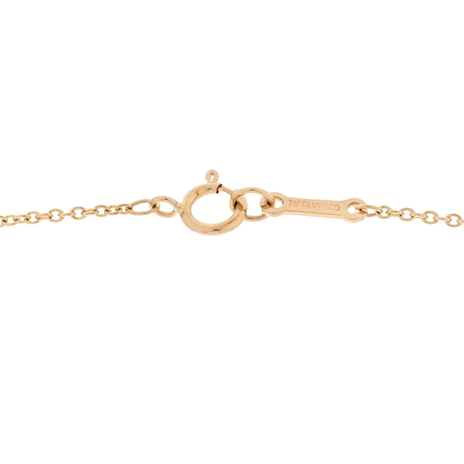 18K Yellow Gold 11mm Elsa Peretti Bean Pendant Necklace - Image 4