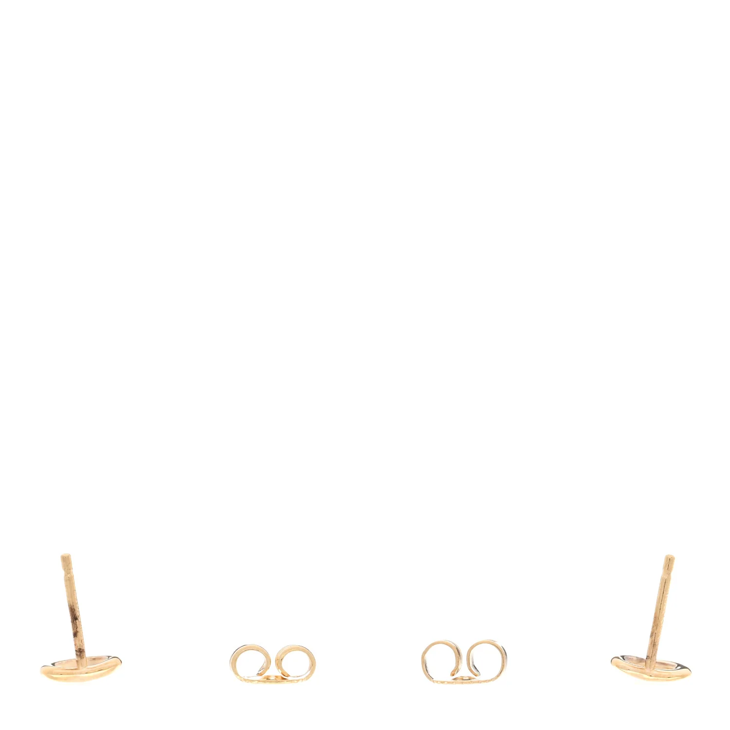 18K Yellow Gold 7mm Elsa Peretti Open Heart Earrings - Image 3