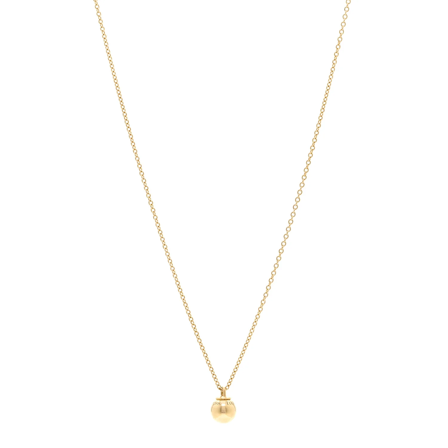 18K Yellow Gold 8mm HardWear Ball Pendant Necklace