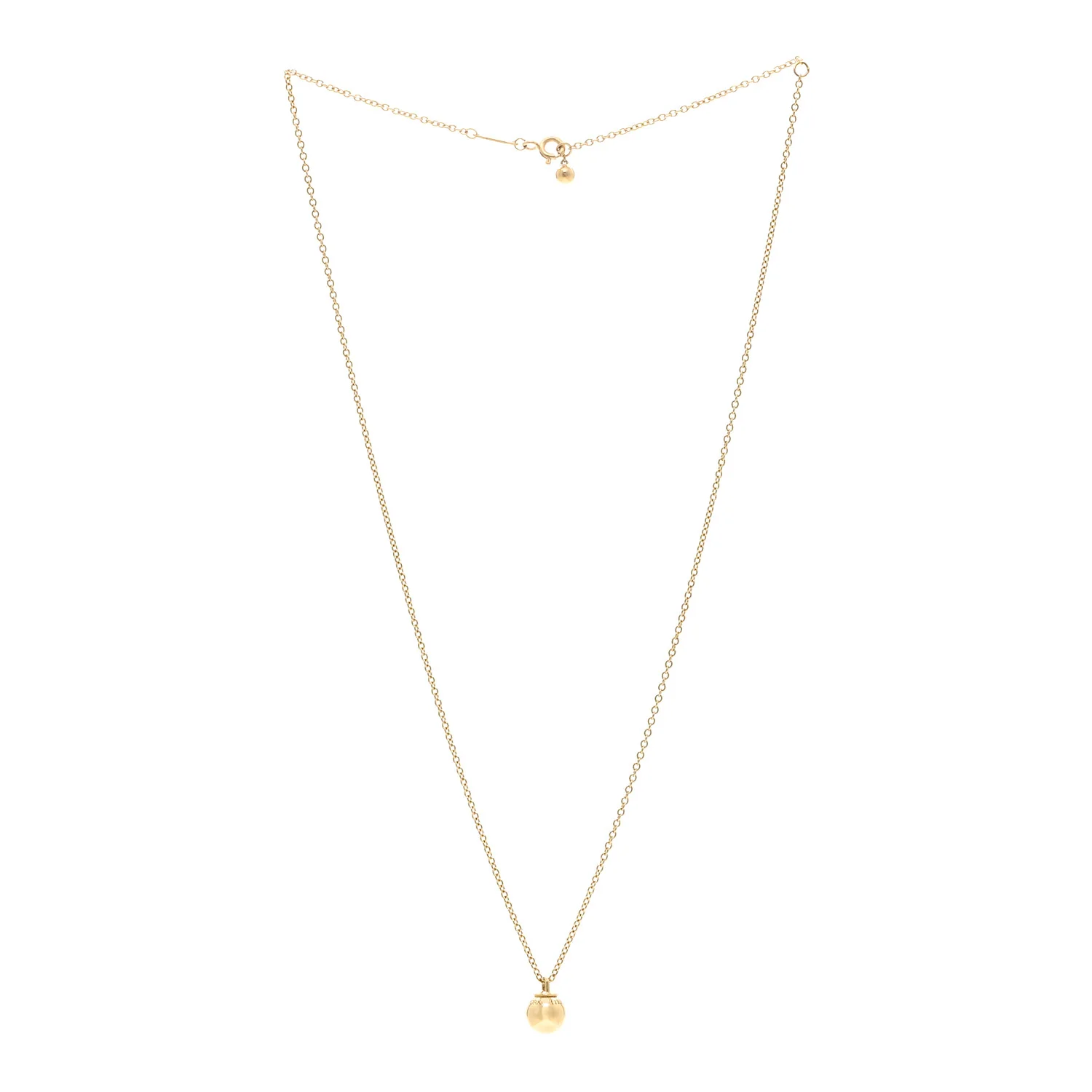 18K Yellow Gold 8mm HardWear Ball Pendant Necklace - Image 3