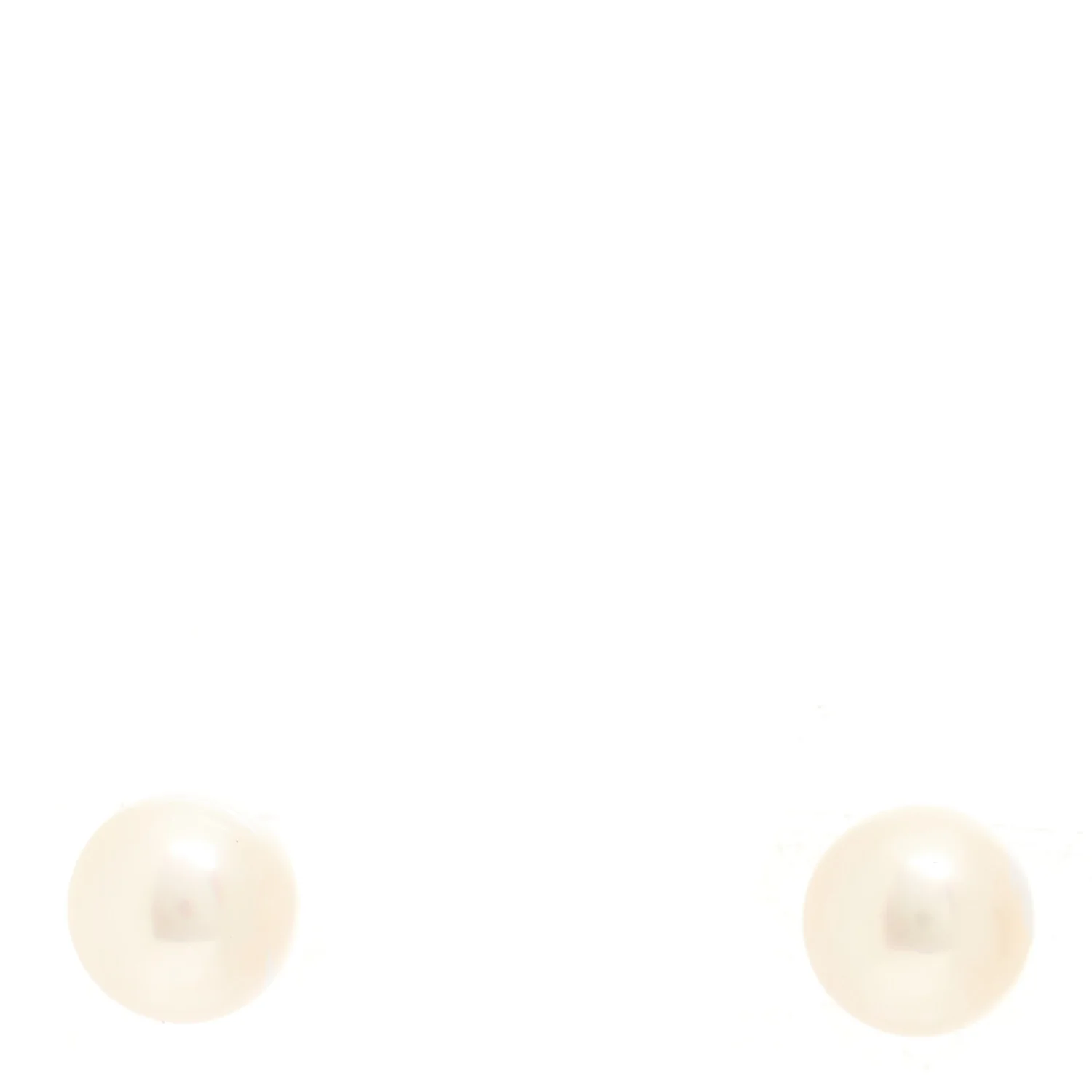 18K Yellow Gold Akoya Cultured Pearl 6-6.5mm Earrings
