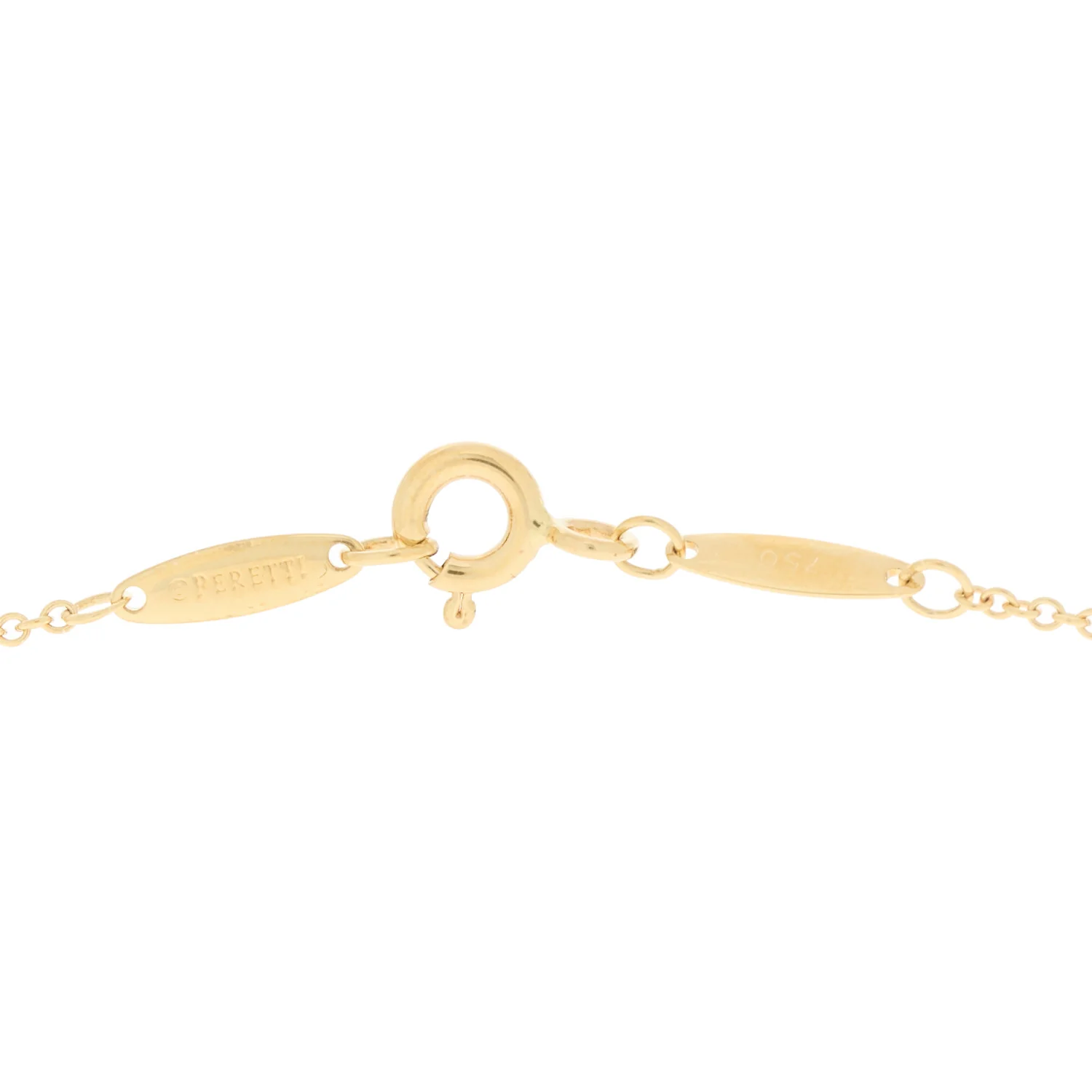 18K Yellow Gold Diamond .08ct Elsa Peretti Diamonds by the Yard Pendant Necklace - Image 4