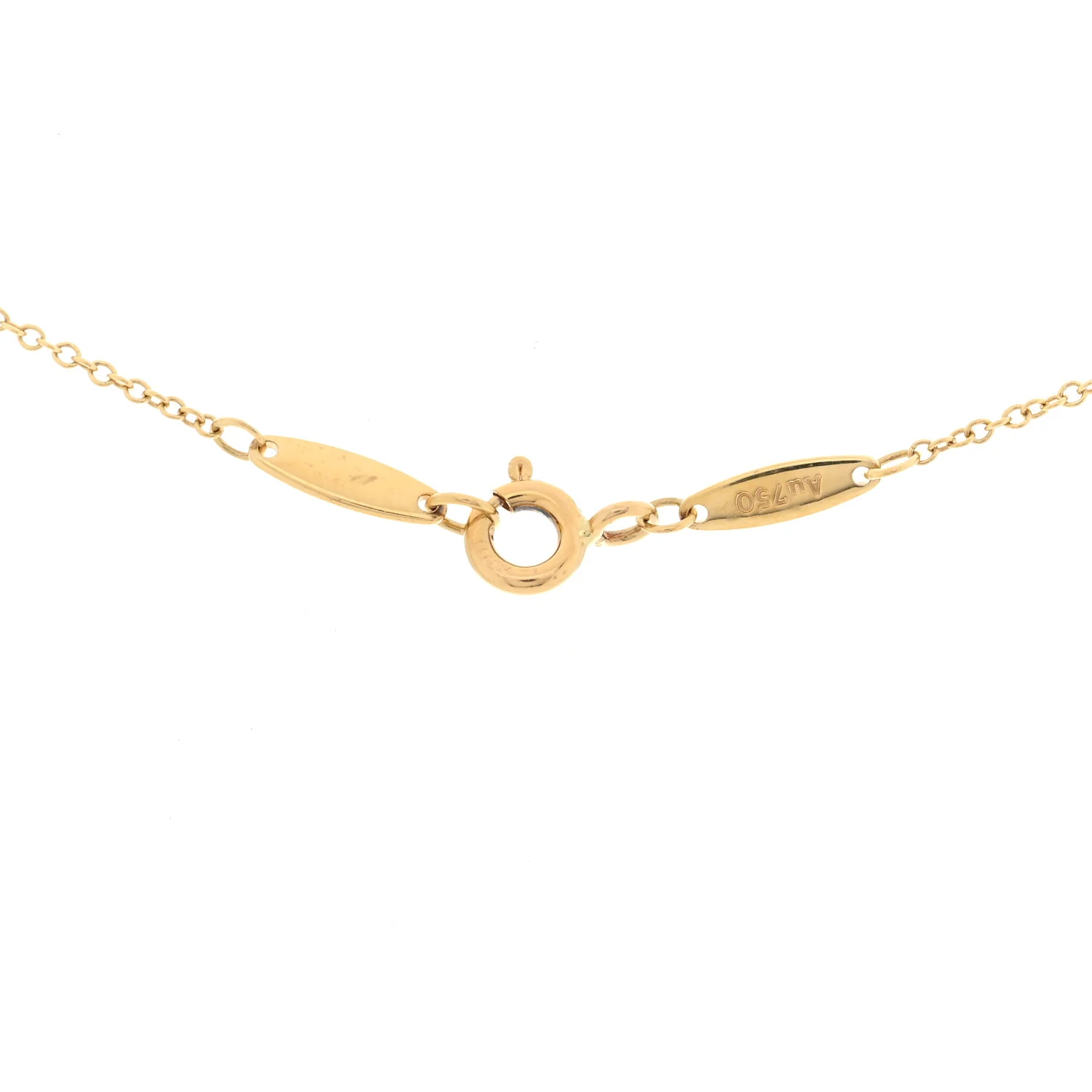 18K Yellow Gold Diamond .20ct Elsa Peretti Diamonds by the Yard Pendant Necklace - Image 4