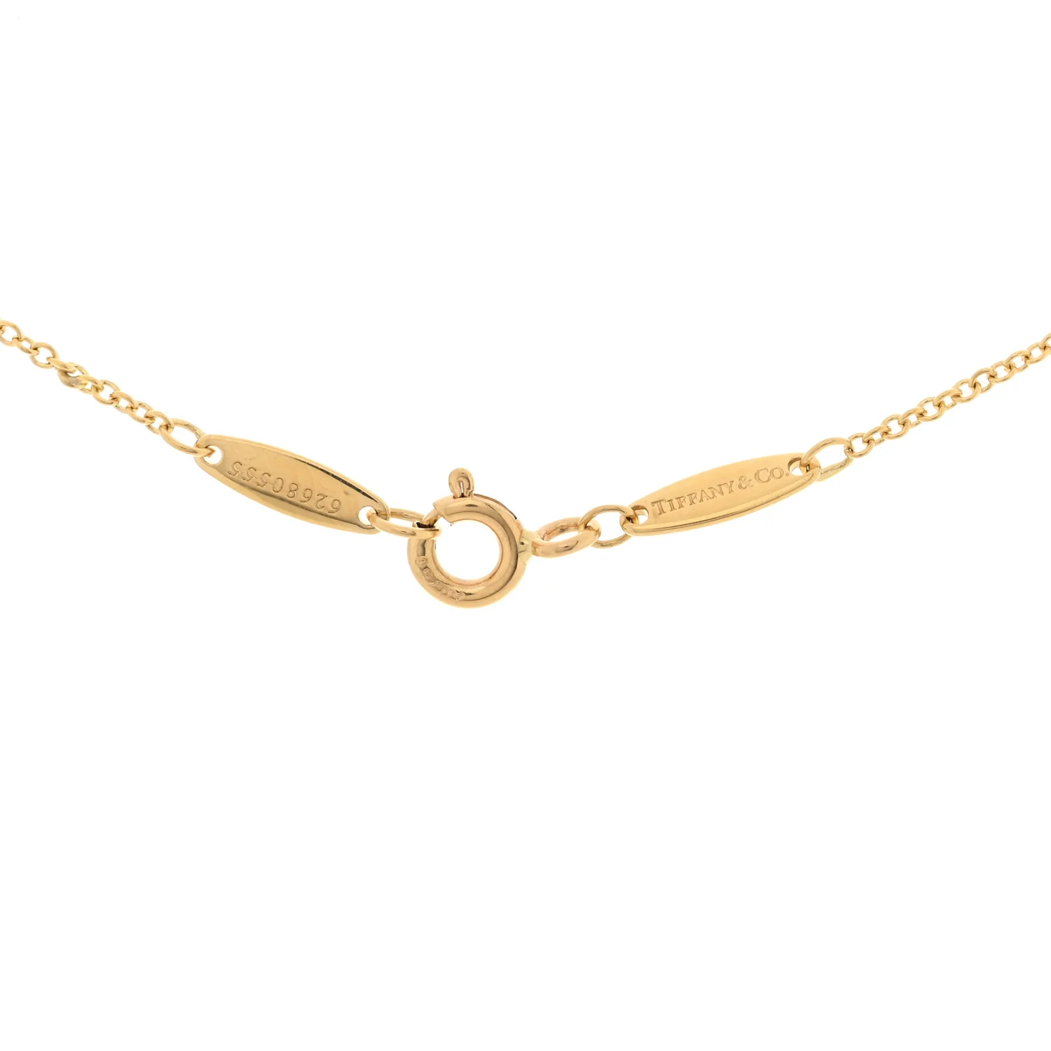 18K Yellow Gold Diamond .29ct Elsa Peretti Diamonds by the Yard Pendant Necklace - Image 4