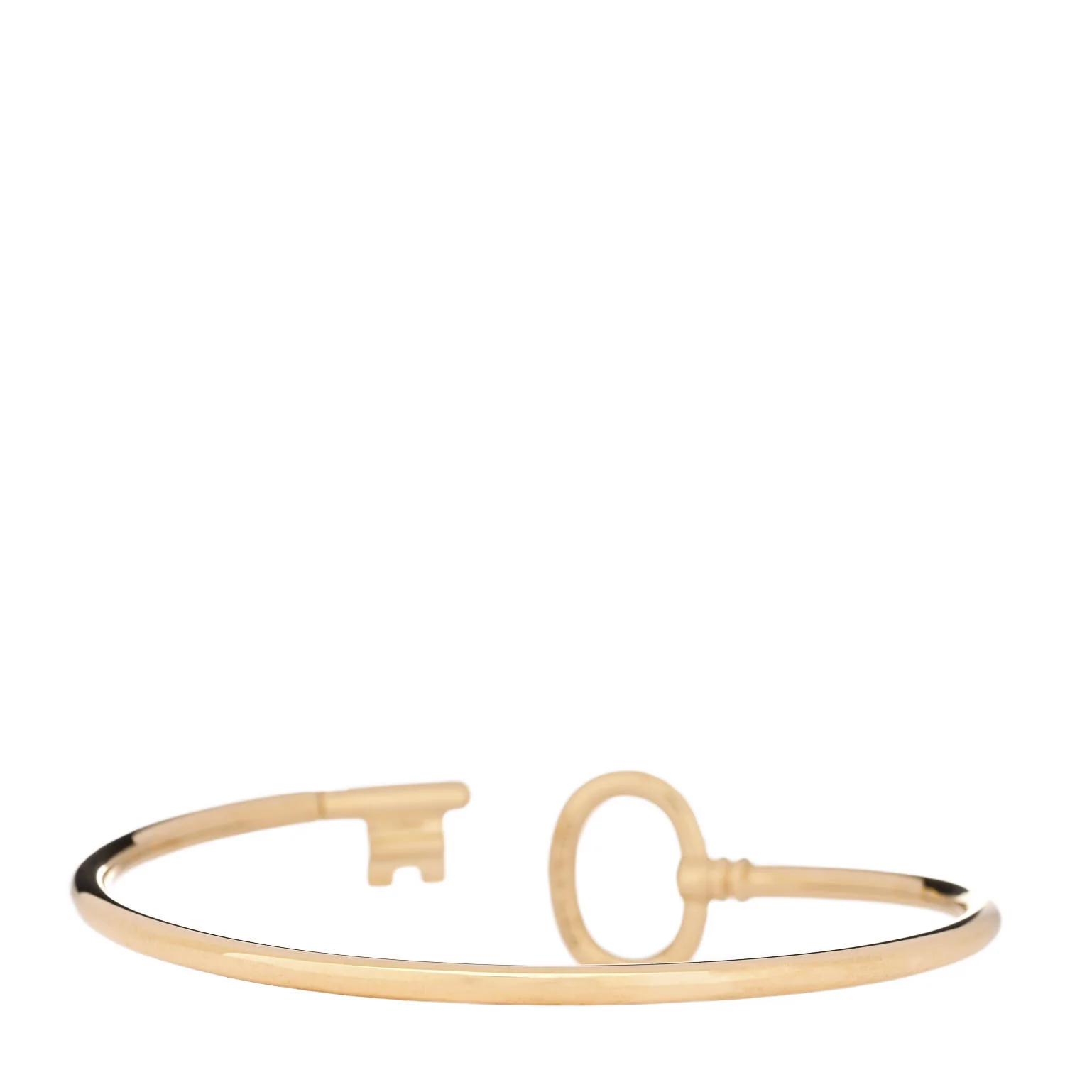 18K Yellow Gold Diamond Keys Wire Bracelet - Image 2