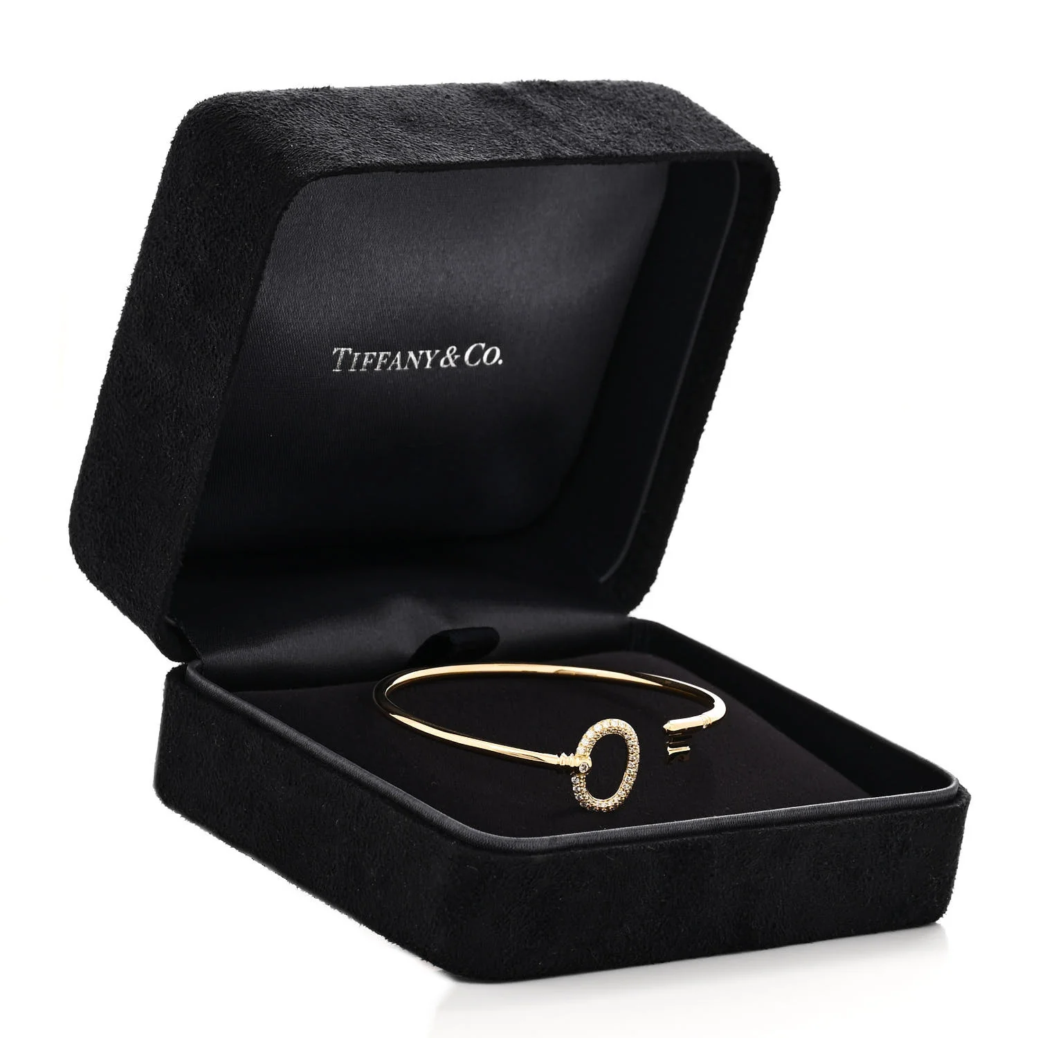 18K Yellow Gold Diamond Keys Wire Bracelet - Image 4