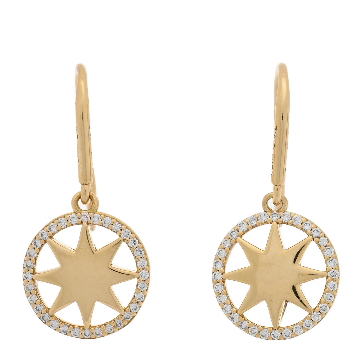 18K Yellow Gold Diamond Paloma Picasso Star Drop Earrings