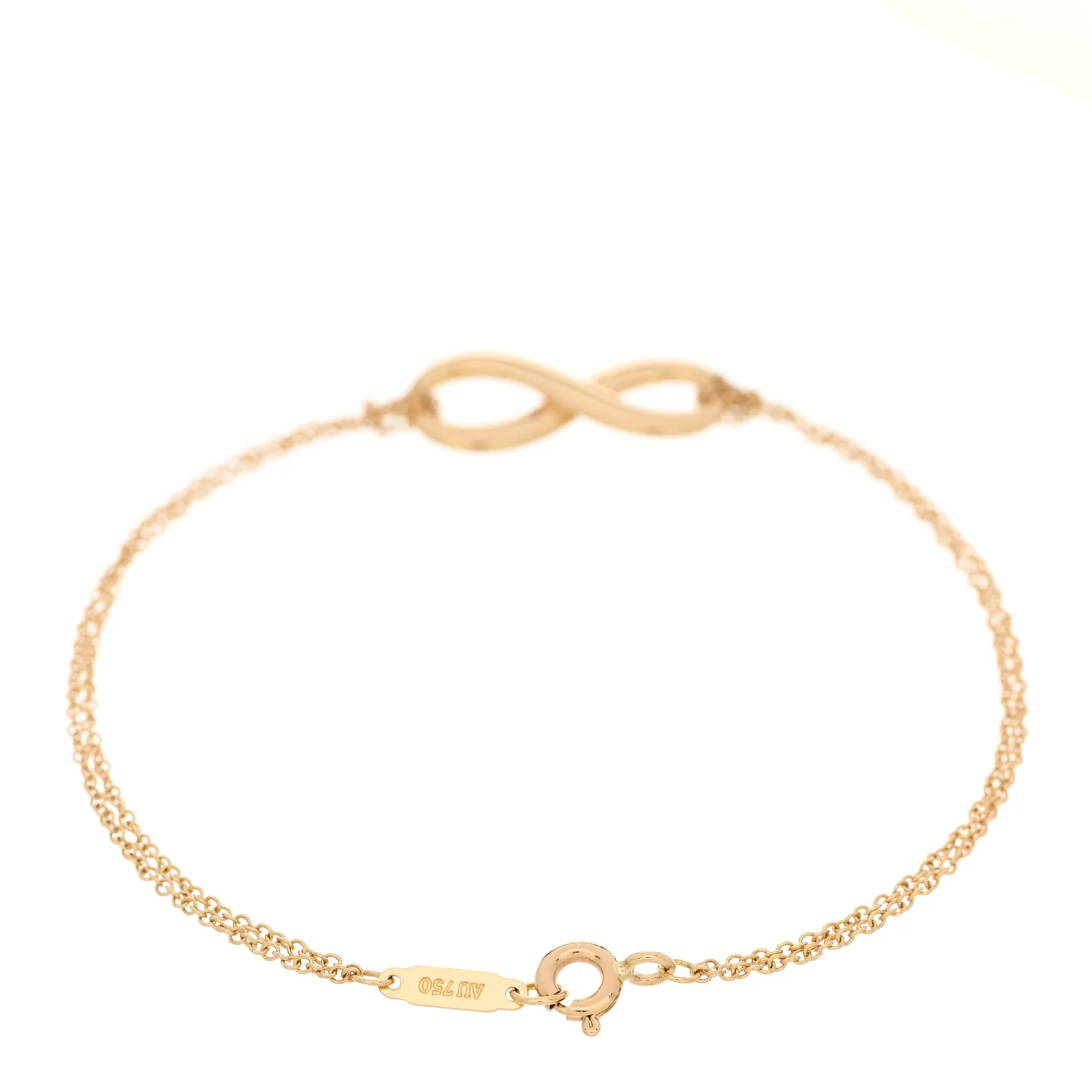 18K Yellow Gold Infinity Bracelet - Image 2