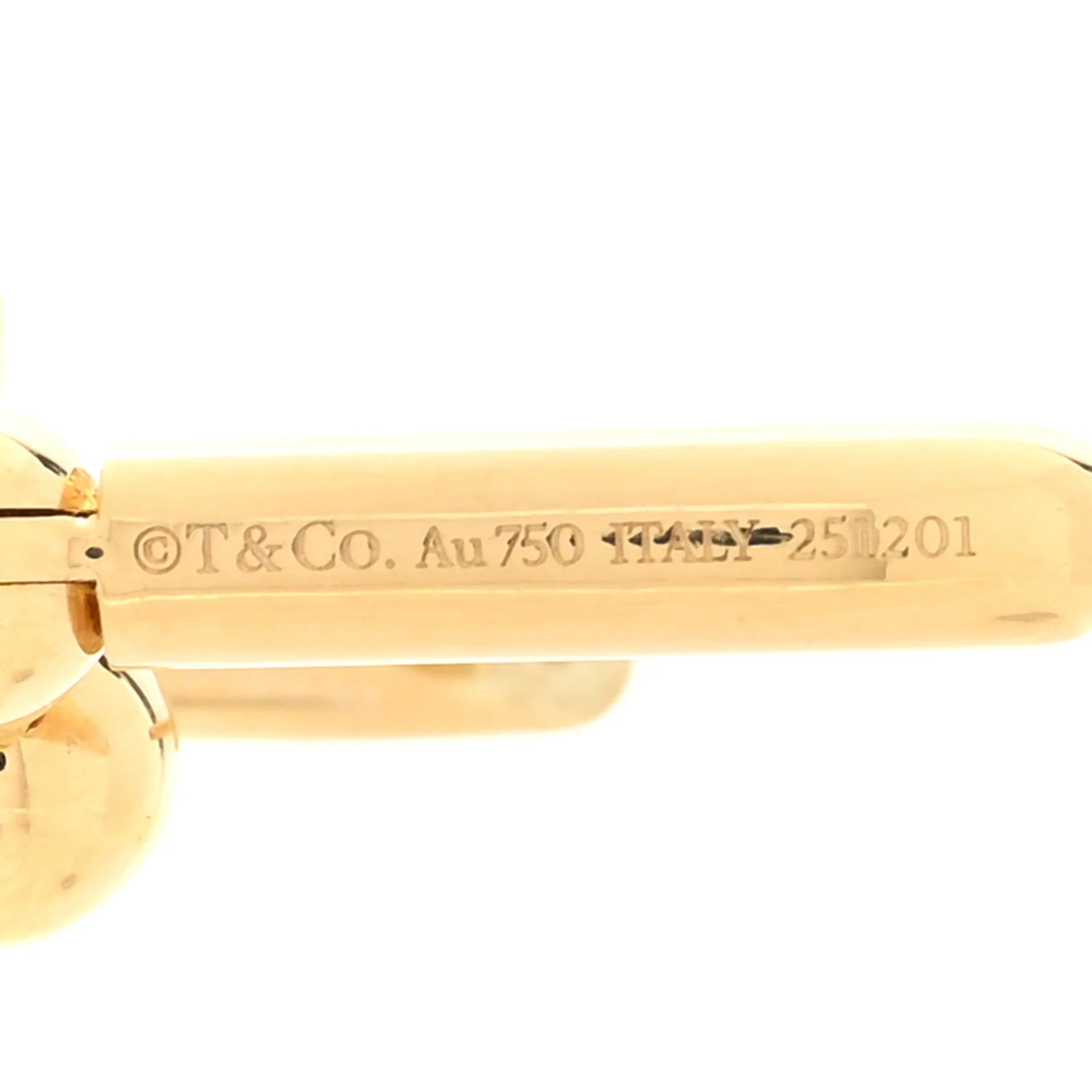 18K Yellow Gold Medium HardWear Link Earrings - Image 4