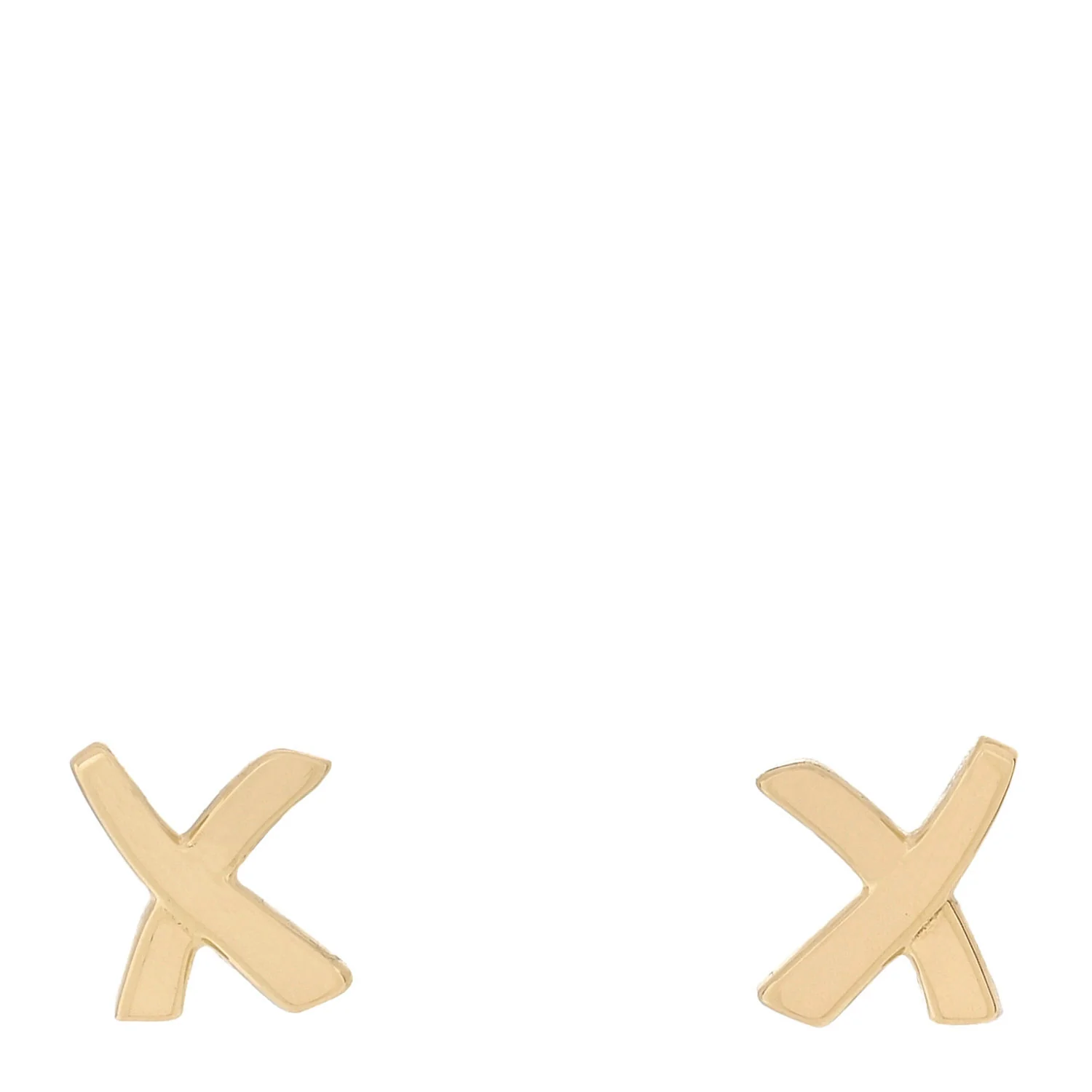 18K Yellow Gold Mini Paloma's Graffiti X Earrings