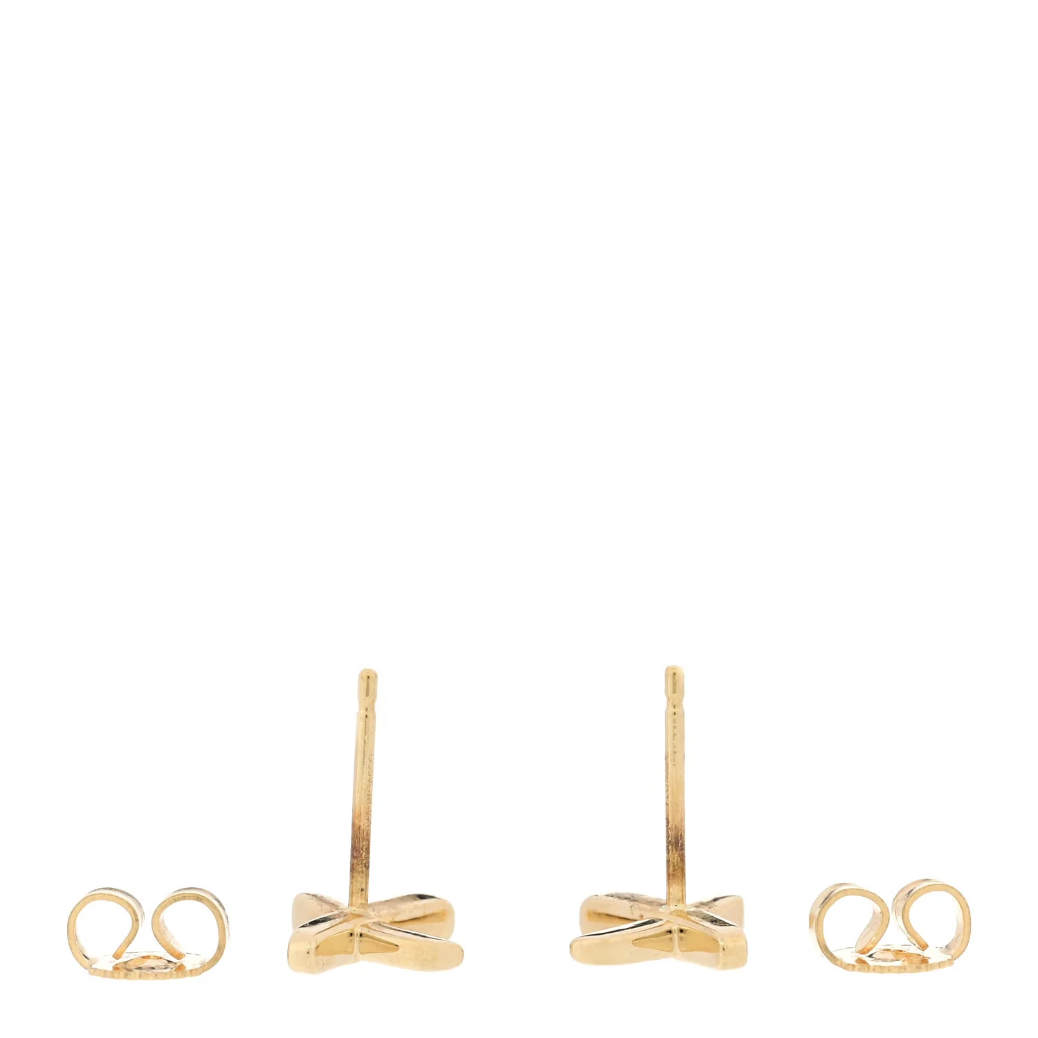 18K Yellow Gold Mini Paloma's Graffiti X Earrings - Image 3