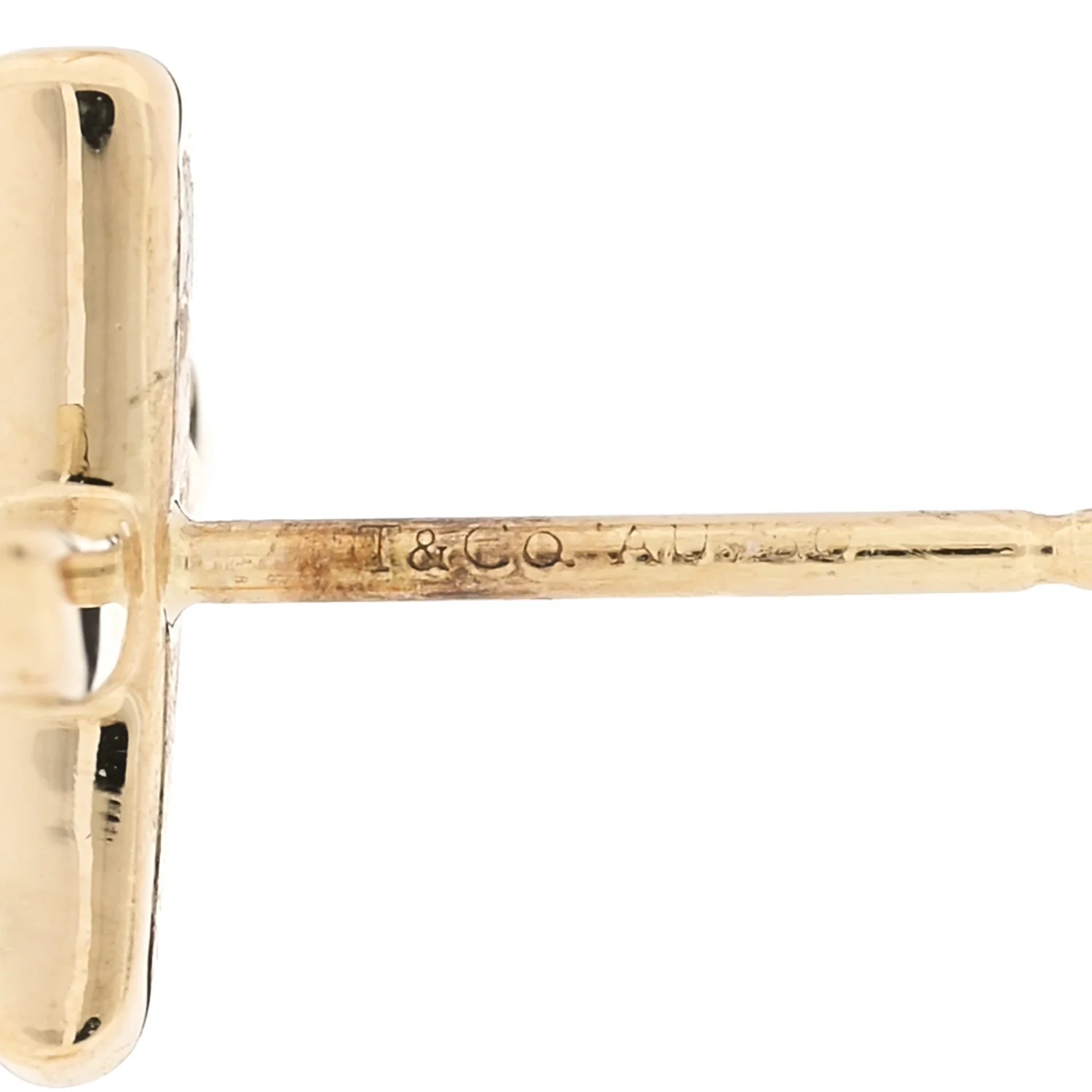 18K Yellow Gold Mini Paloma's Graffiti X Earrings - Image 4