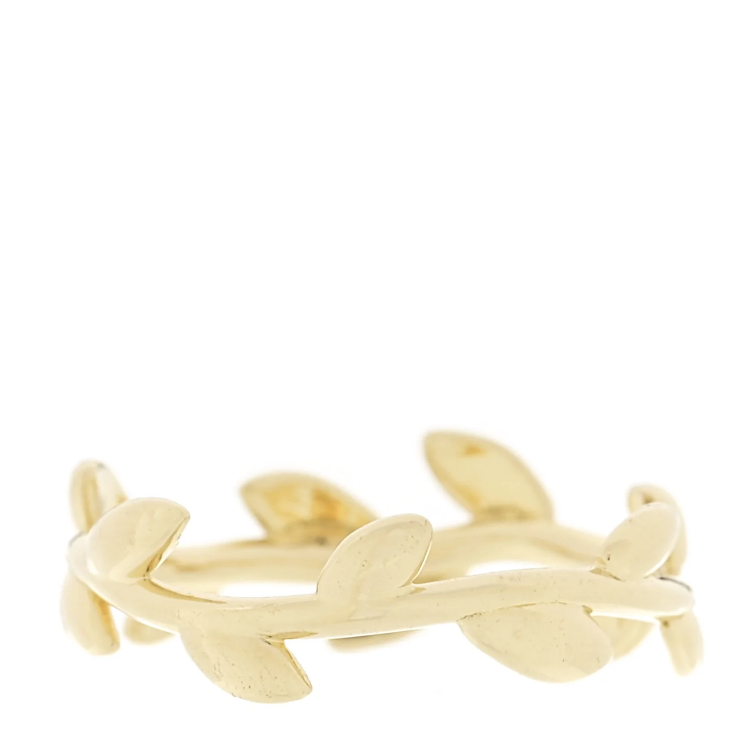 18K Yellow Gold Narrow Paloma Picasso Olive Leaf Band Ring 52 6 - Image 3