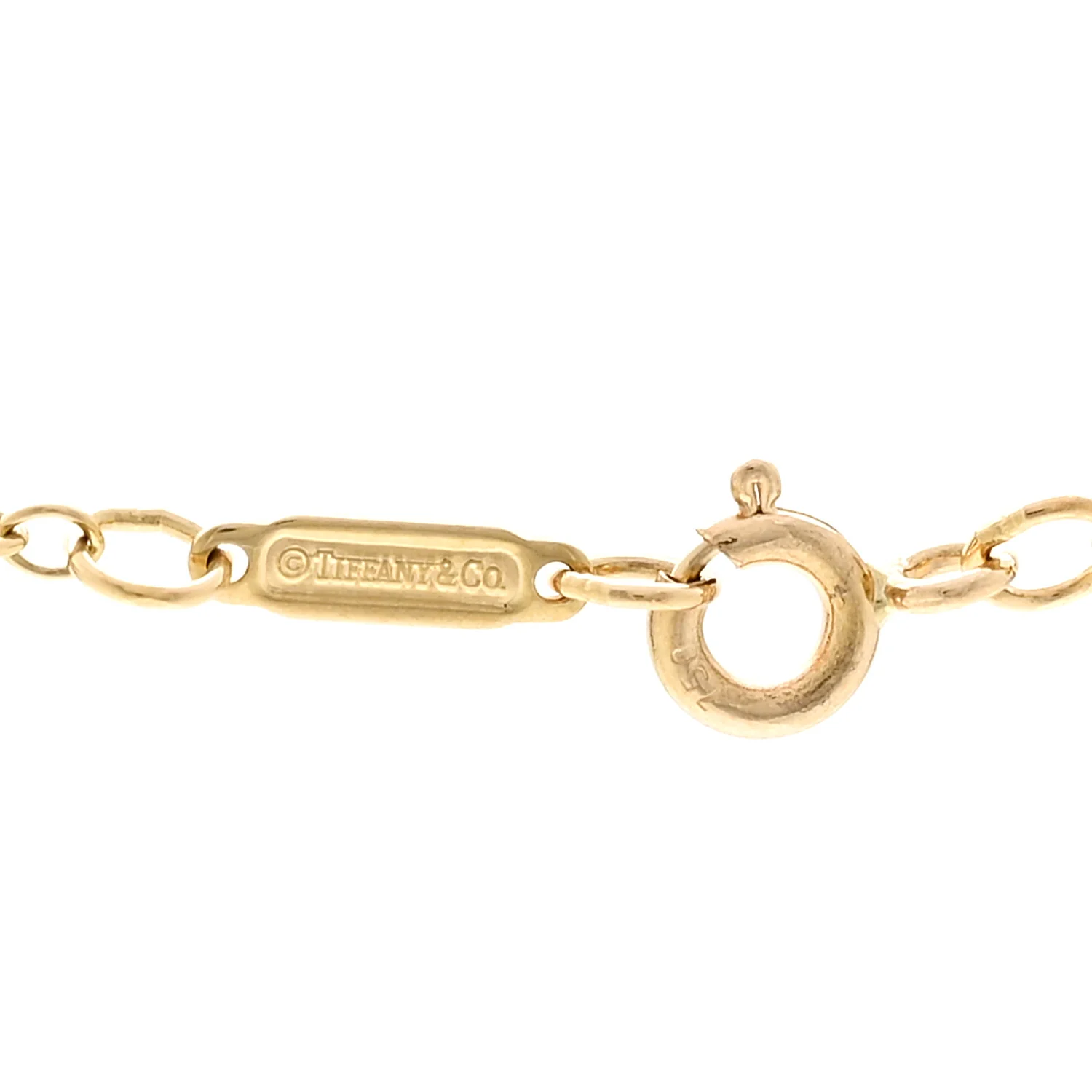18K Yellow Gold Oval Link Chain Necklace 16" - Image 4