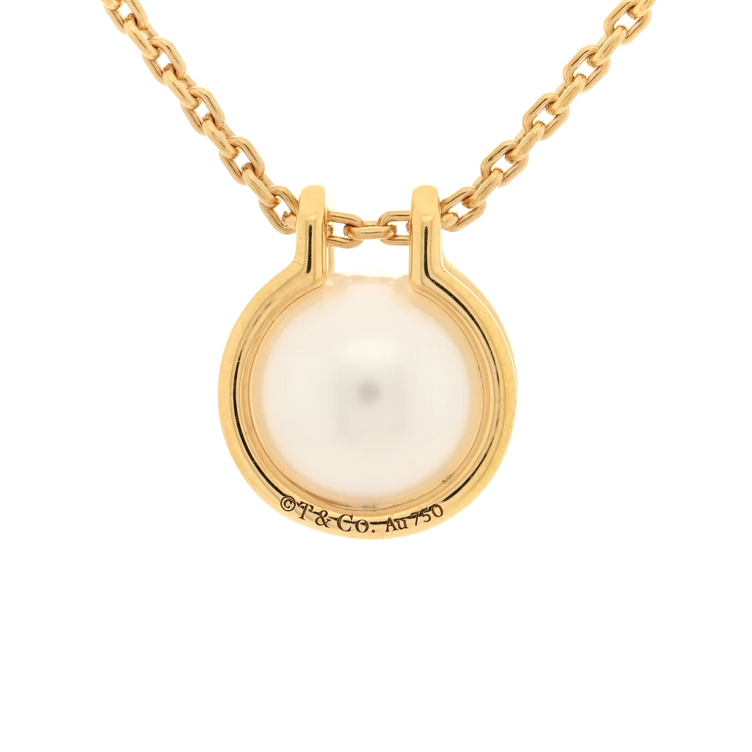 18K Yellow Gold South Sea Cultured Pearl HardWear Link Pendant Necklace - Image 4