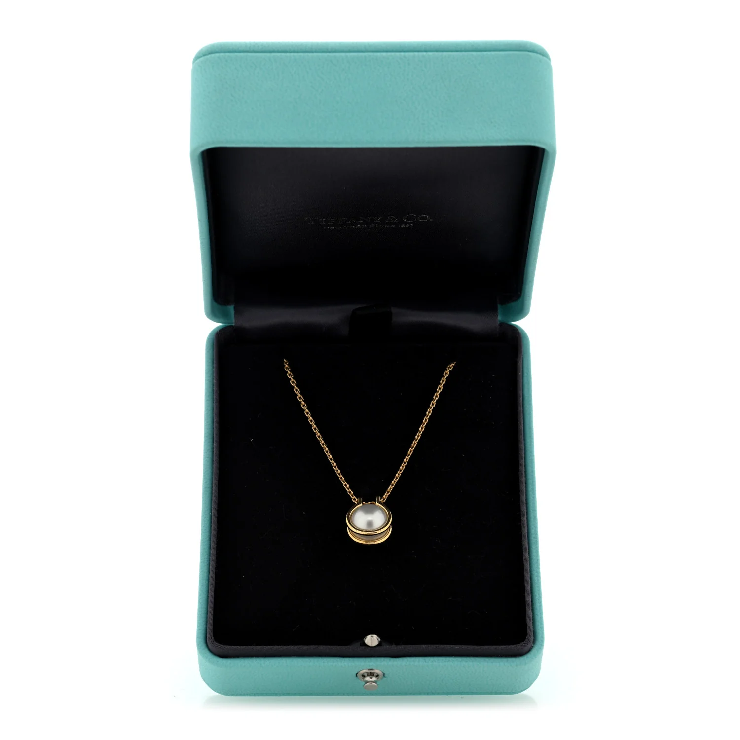 18K Yellow Gold South Sea Cultured Pearl HardWear Link Pendant Necklace - Image 6