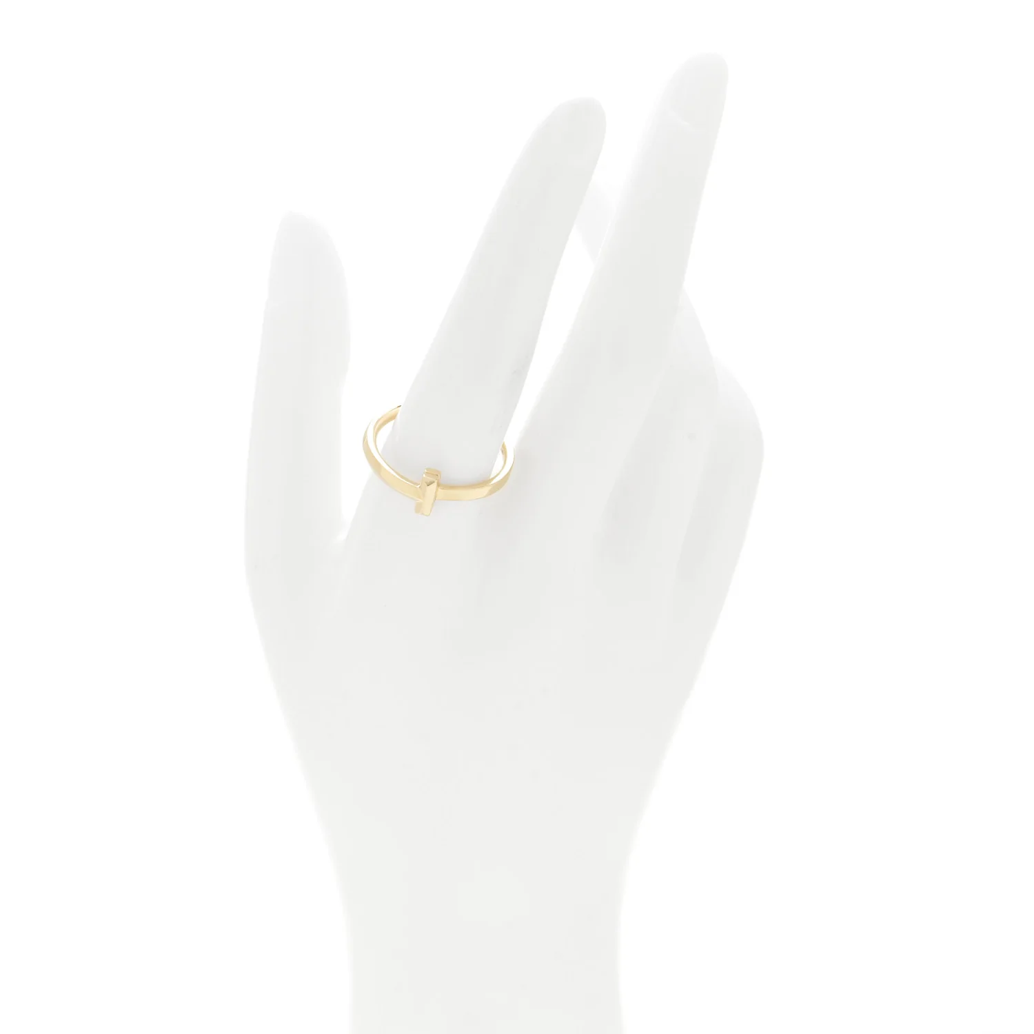 18K Yellow Gold T T1 Ring 61 9.5 - Image 2