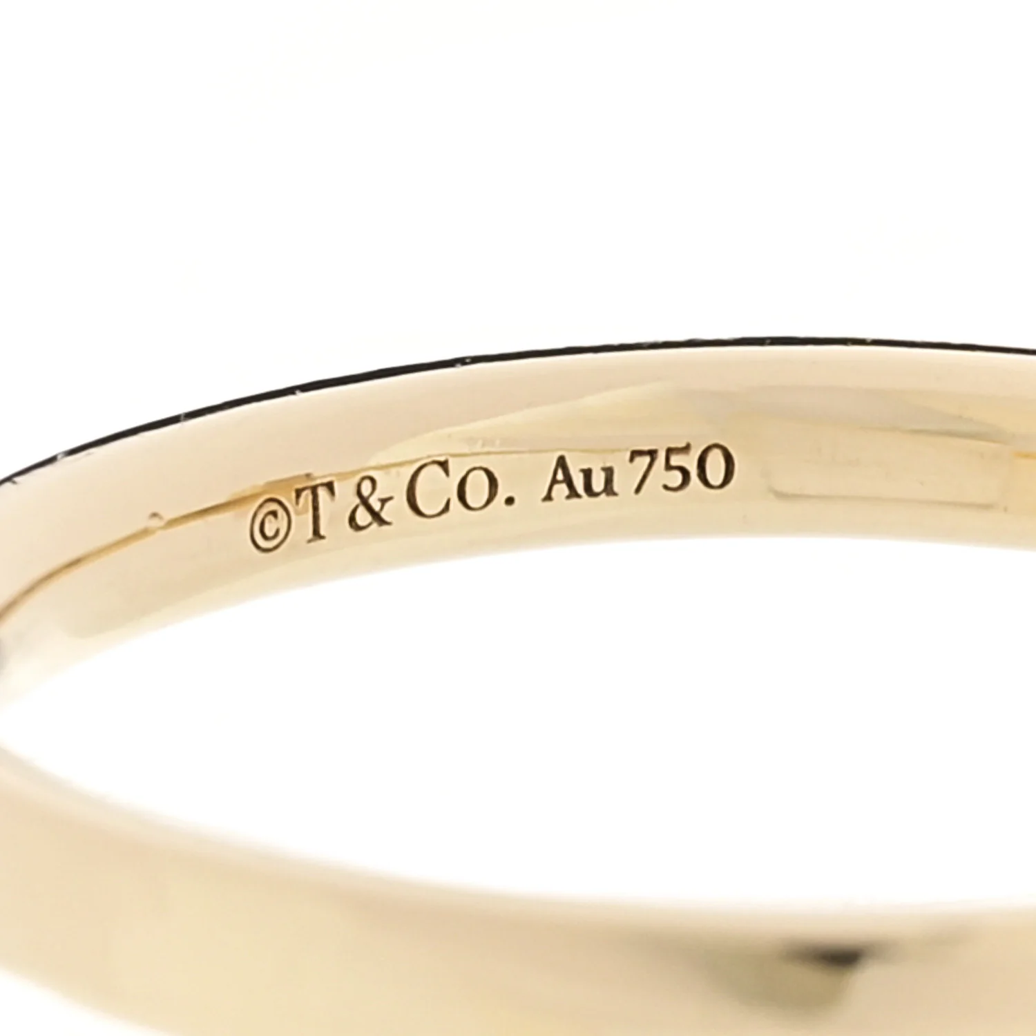 18K Yellow Gold T T1 Ring 61 9.5 - Image 4