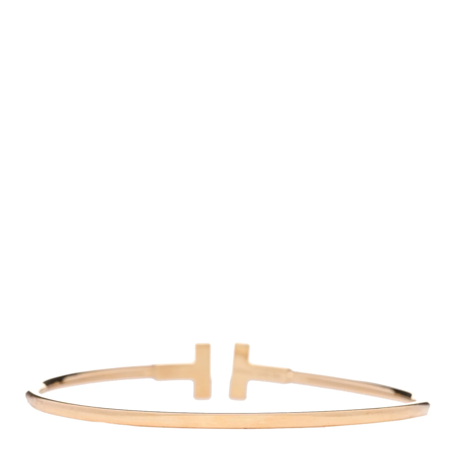 18K Yellow Gold T Wire Bracelet - Image 2