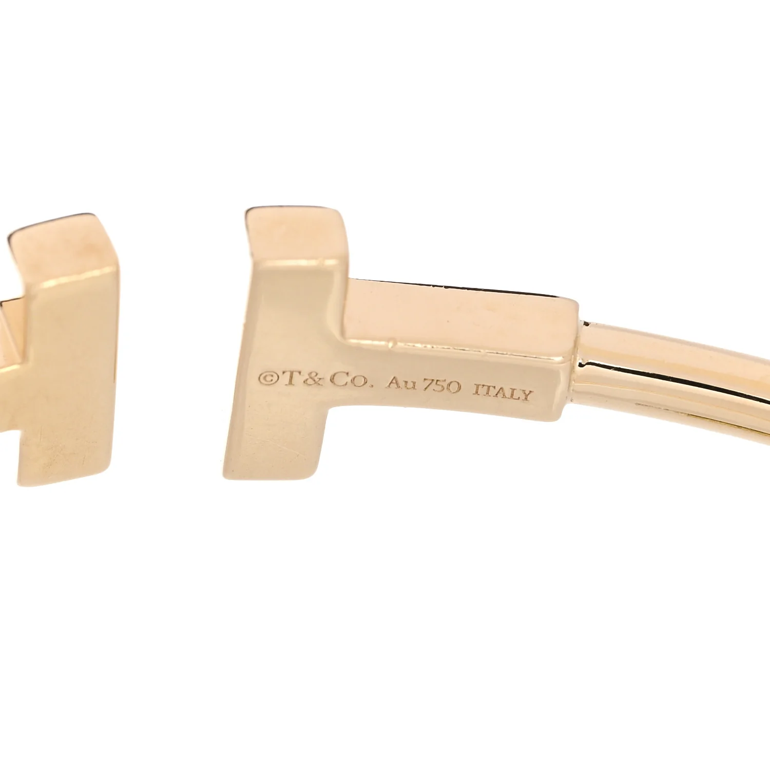 18K Yellow Gold T Wire Bracelet - Image 3