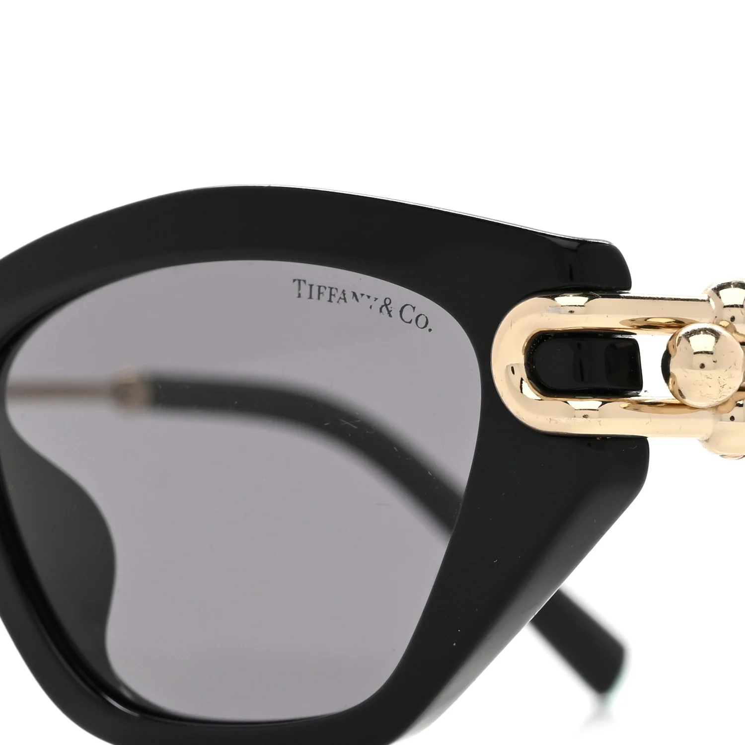 Acetate Polarized HardWear Cat Eye Sunglasses TF4231U Black - Image 7