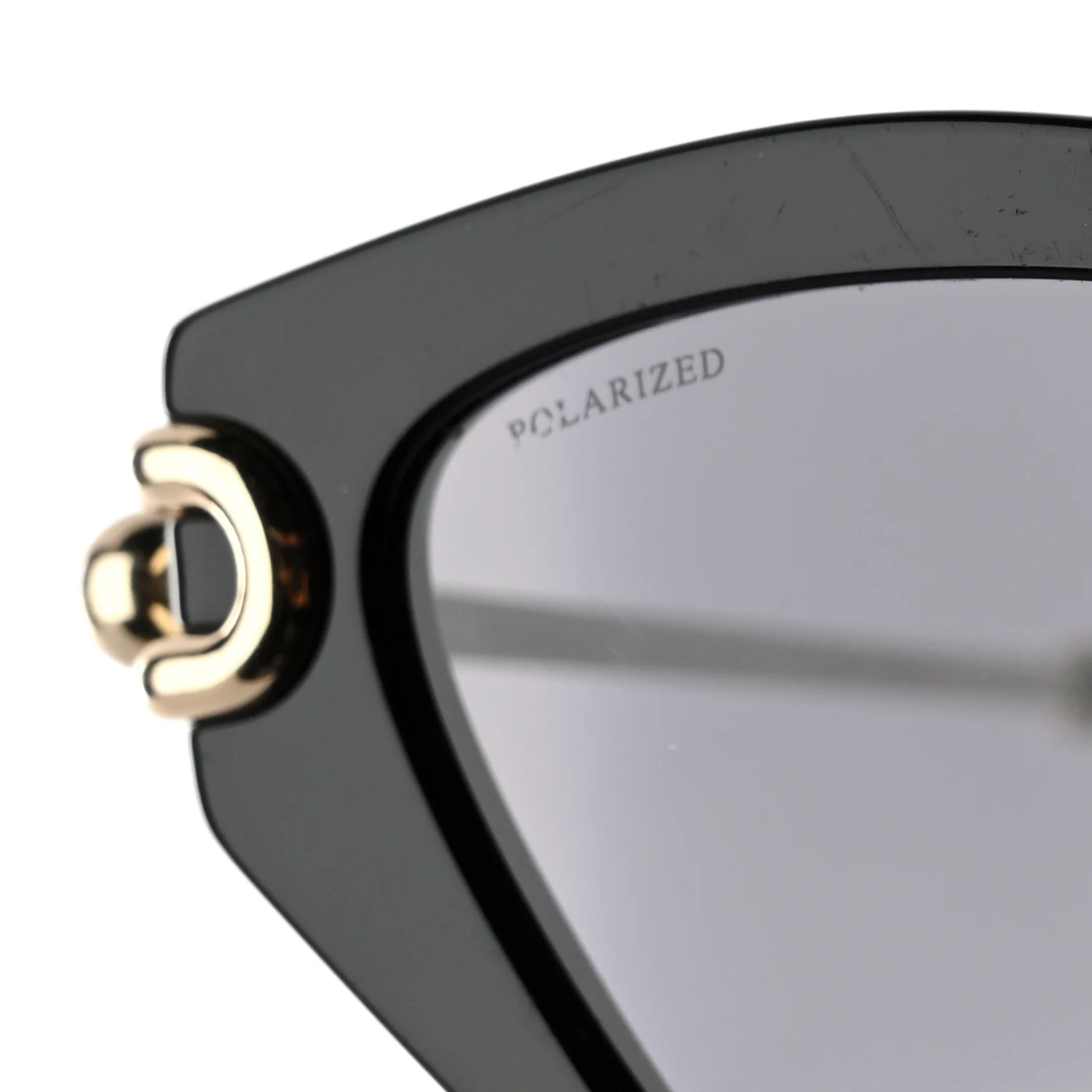 Acetate Polarized HardWear Cat Eye Sunglasses TF4231U Black - Image 8