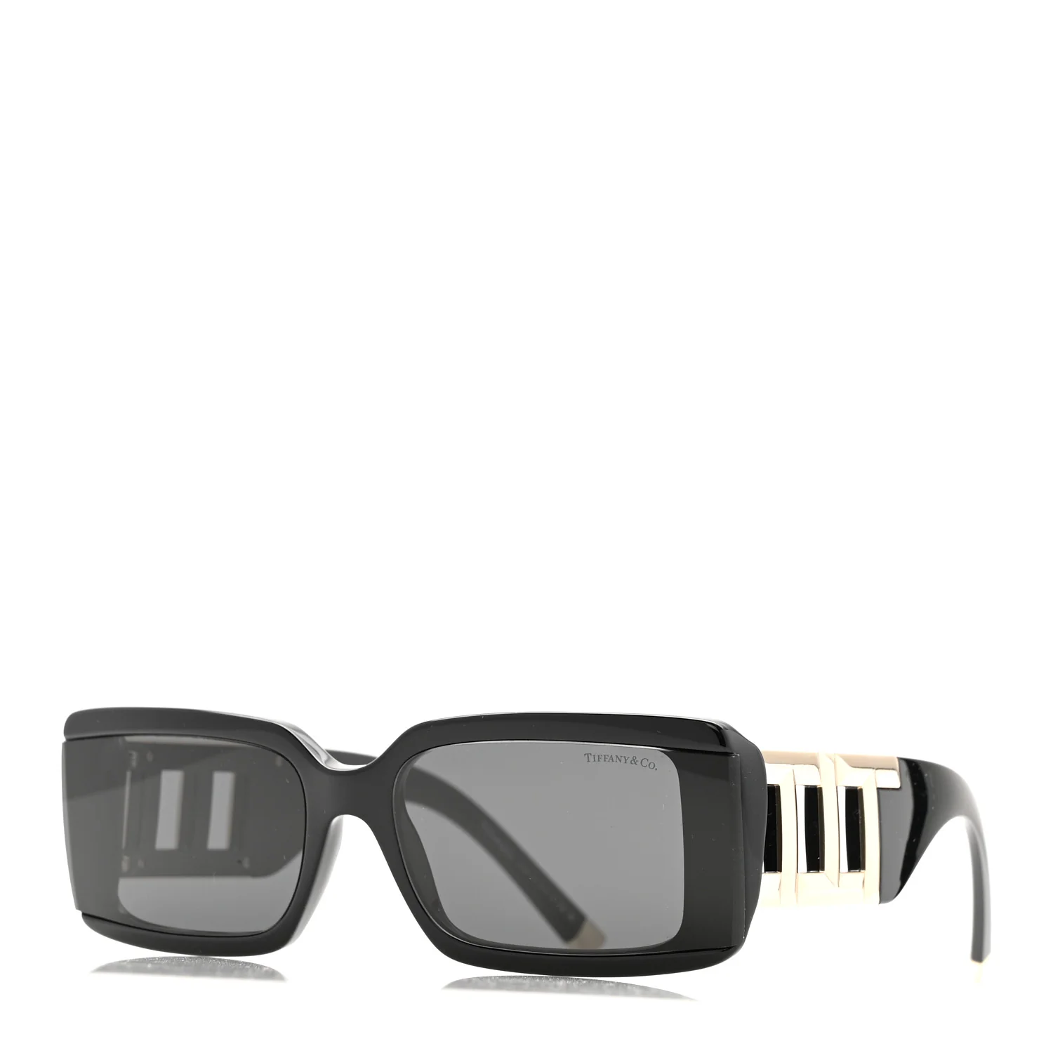 Acetate Rectangle TF4197 Sunglasses Black - Image 2