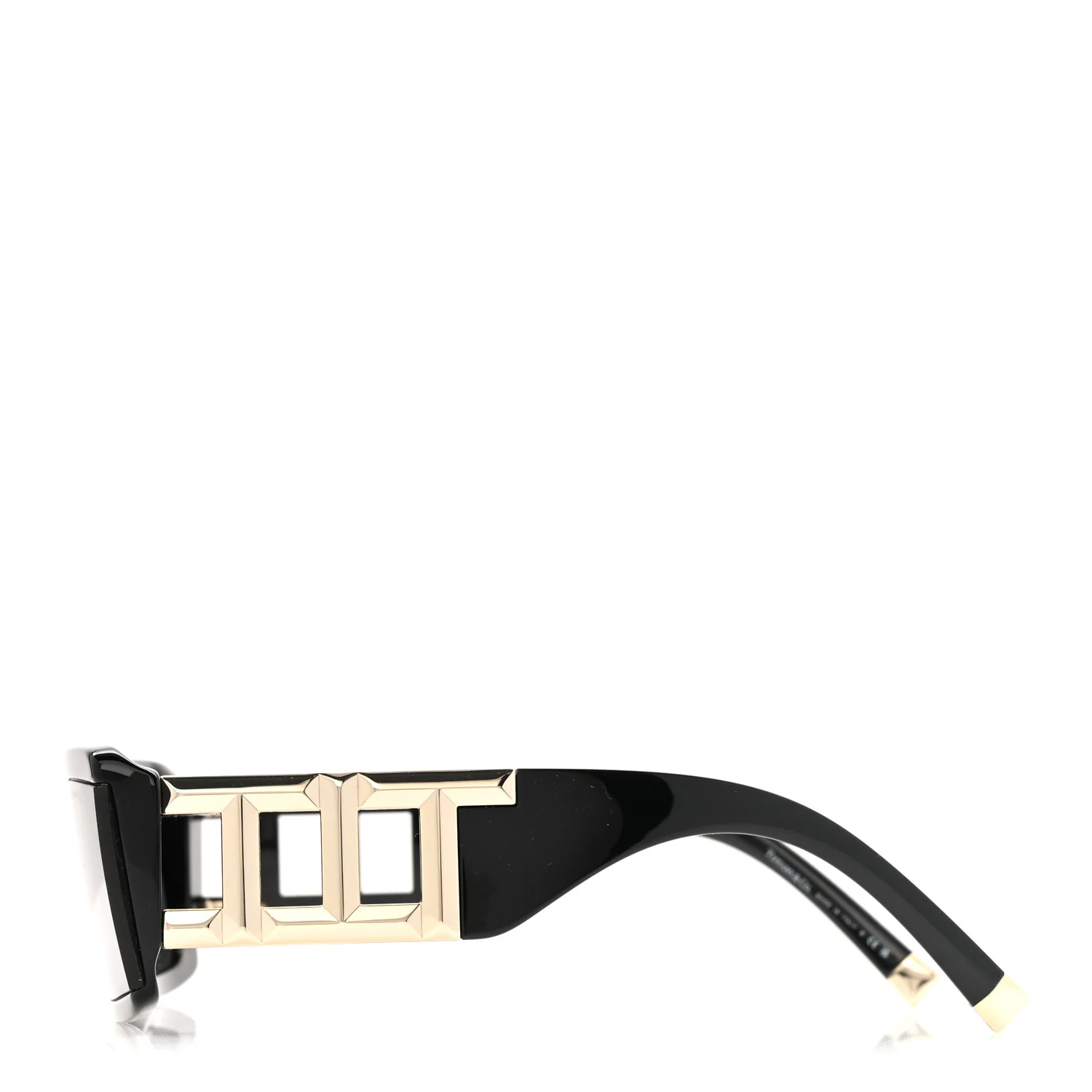 Acetate Rectangle TF4197 Sunglasses Black - Image 5