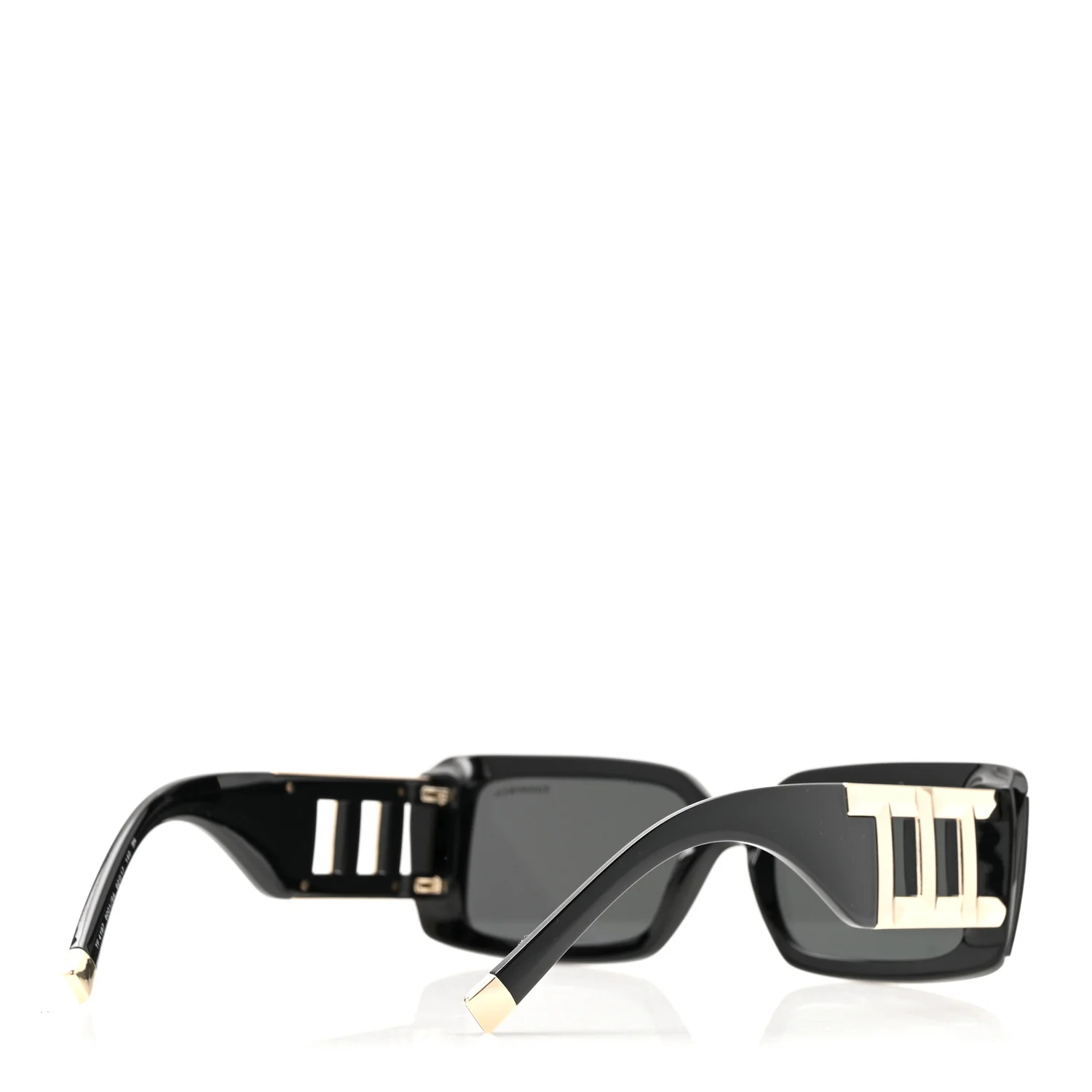 Acetate Rectangle TF4197 Sunglasses Black - Image 8