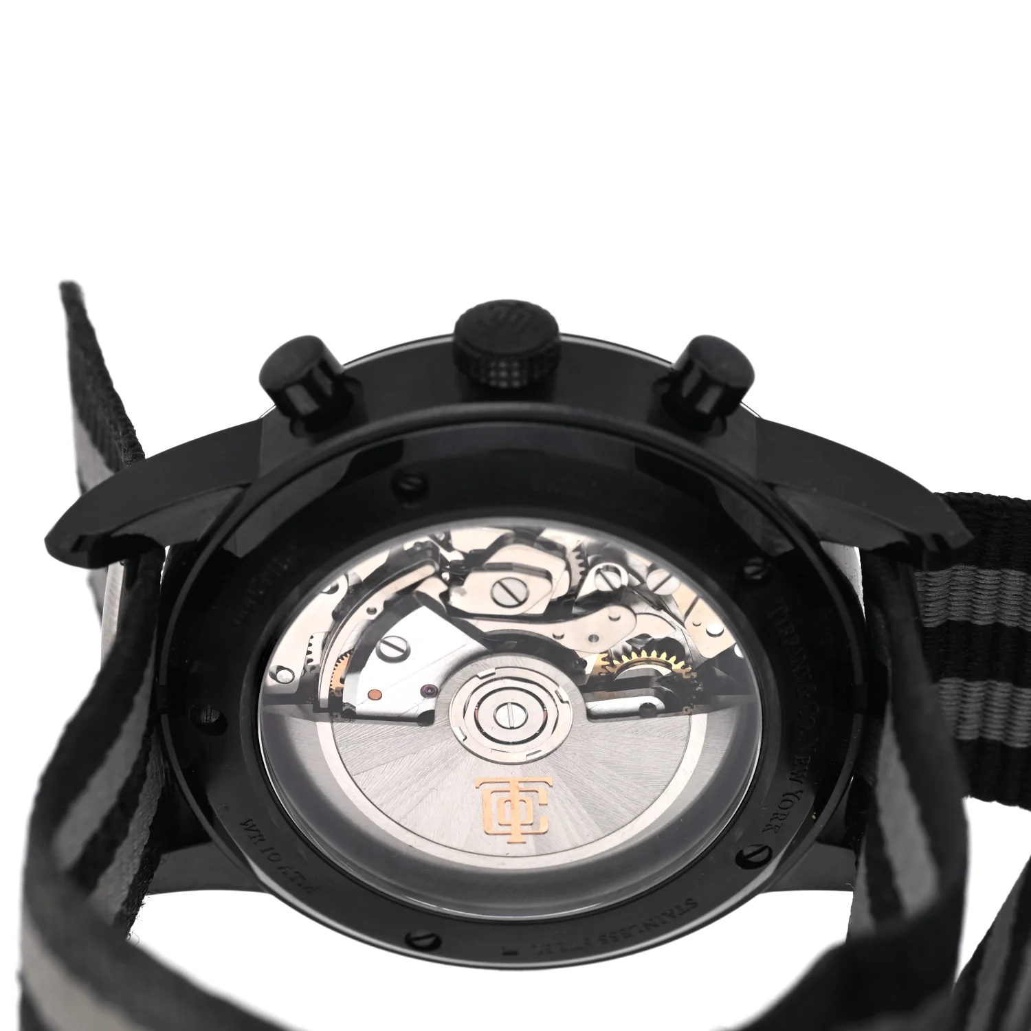 DLC Stainless Steel Nylon 40mm CT60 Automatic Watch Black - Image 4