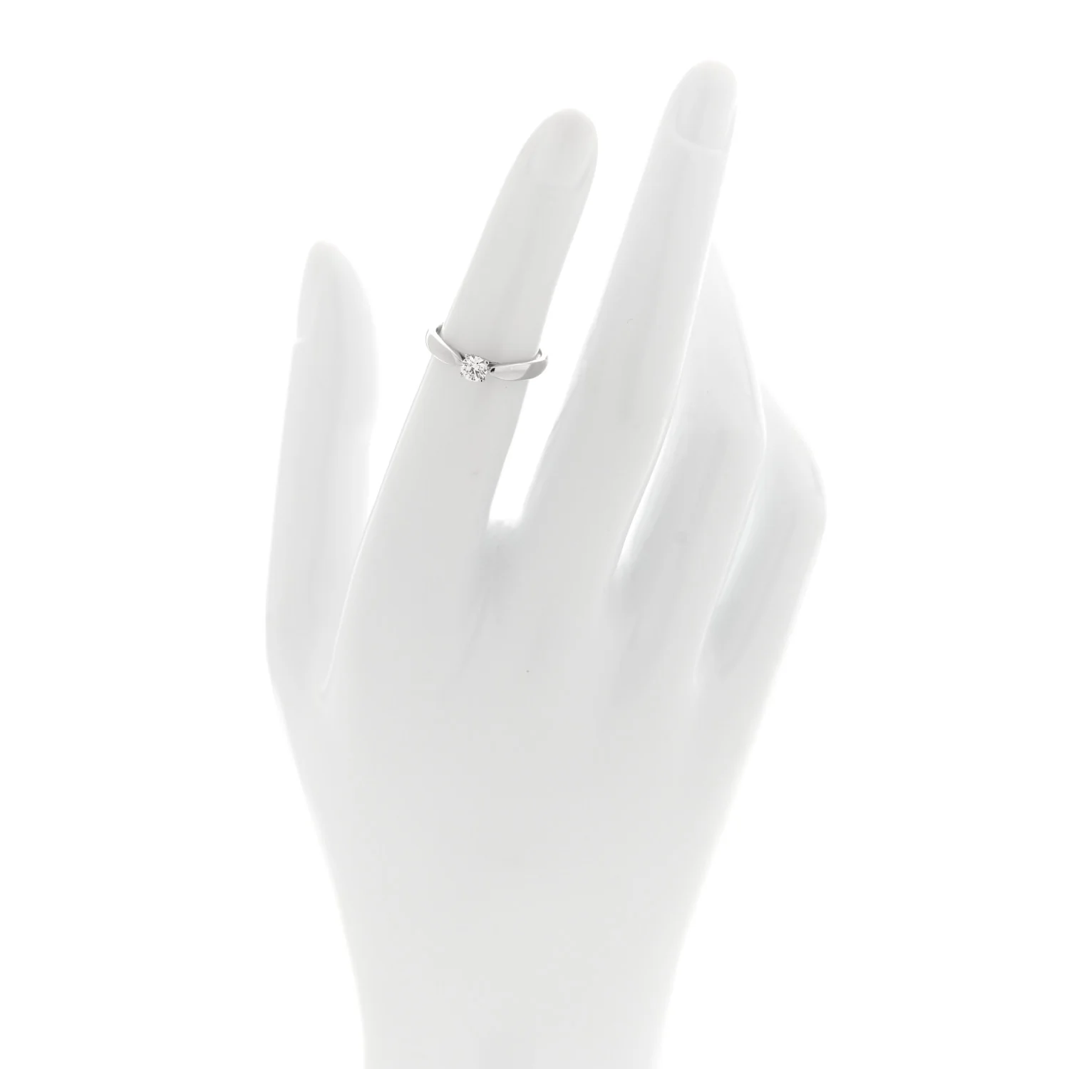 Platinum Diamond .19ct Harmony Solitaire Engagement Ring 47 4 - Image 2