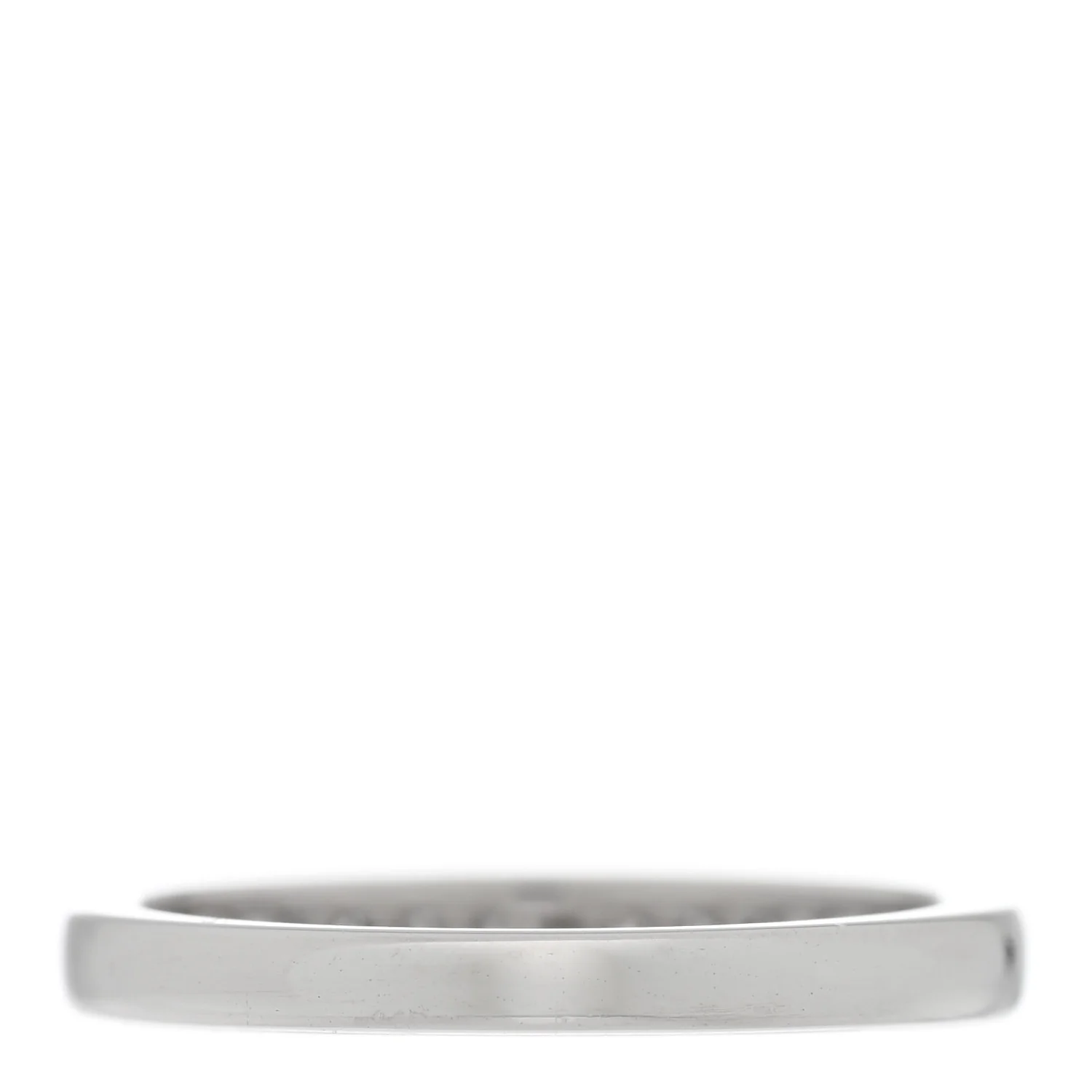 Platinum Diamond 2.5mm Half Circle Wedding Band Ring 48 4.5 - Image 3