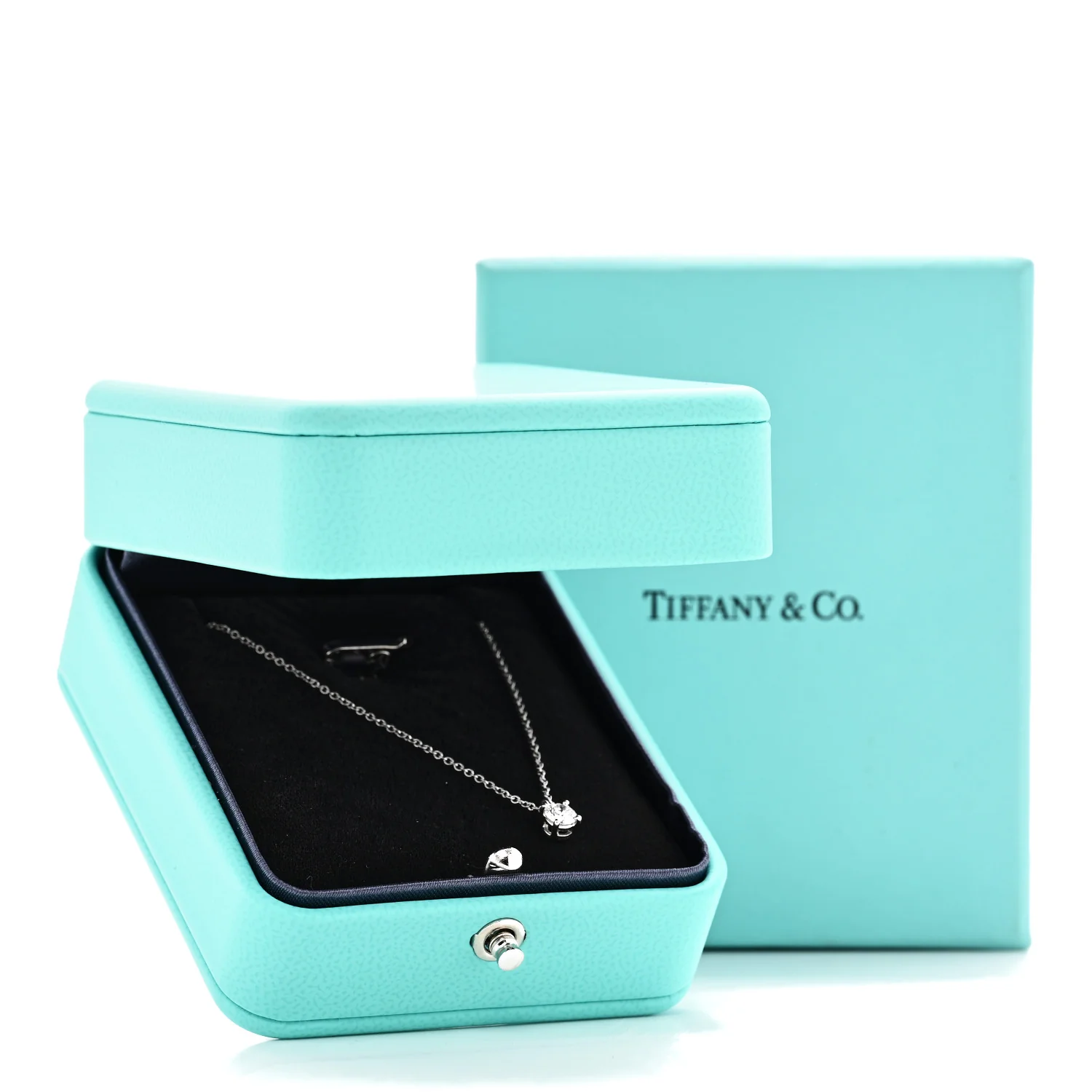 Platinum Diamond .27ct Solitaire Pendant Necklace - Image 5