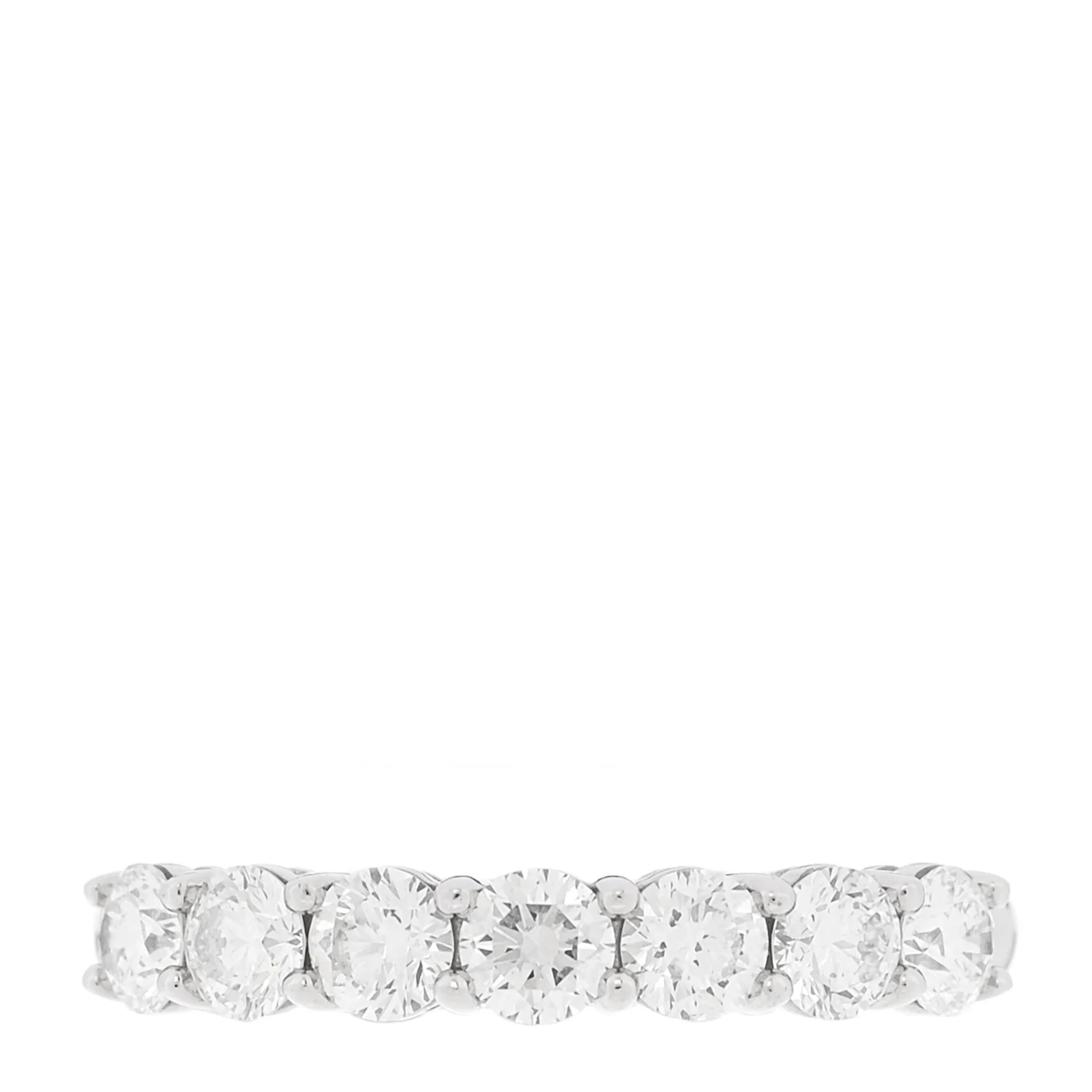 Platinum Diamond 3.5mm Embrace Half Circle Band Ring 52 6