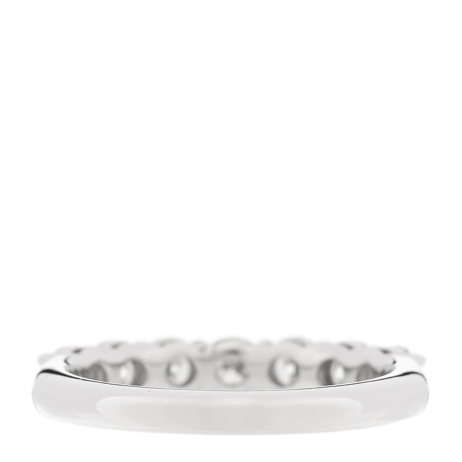 Platinum Diamond 3.5mm Embrace Half Circle Band Ring 52 6 - Image 3