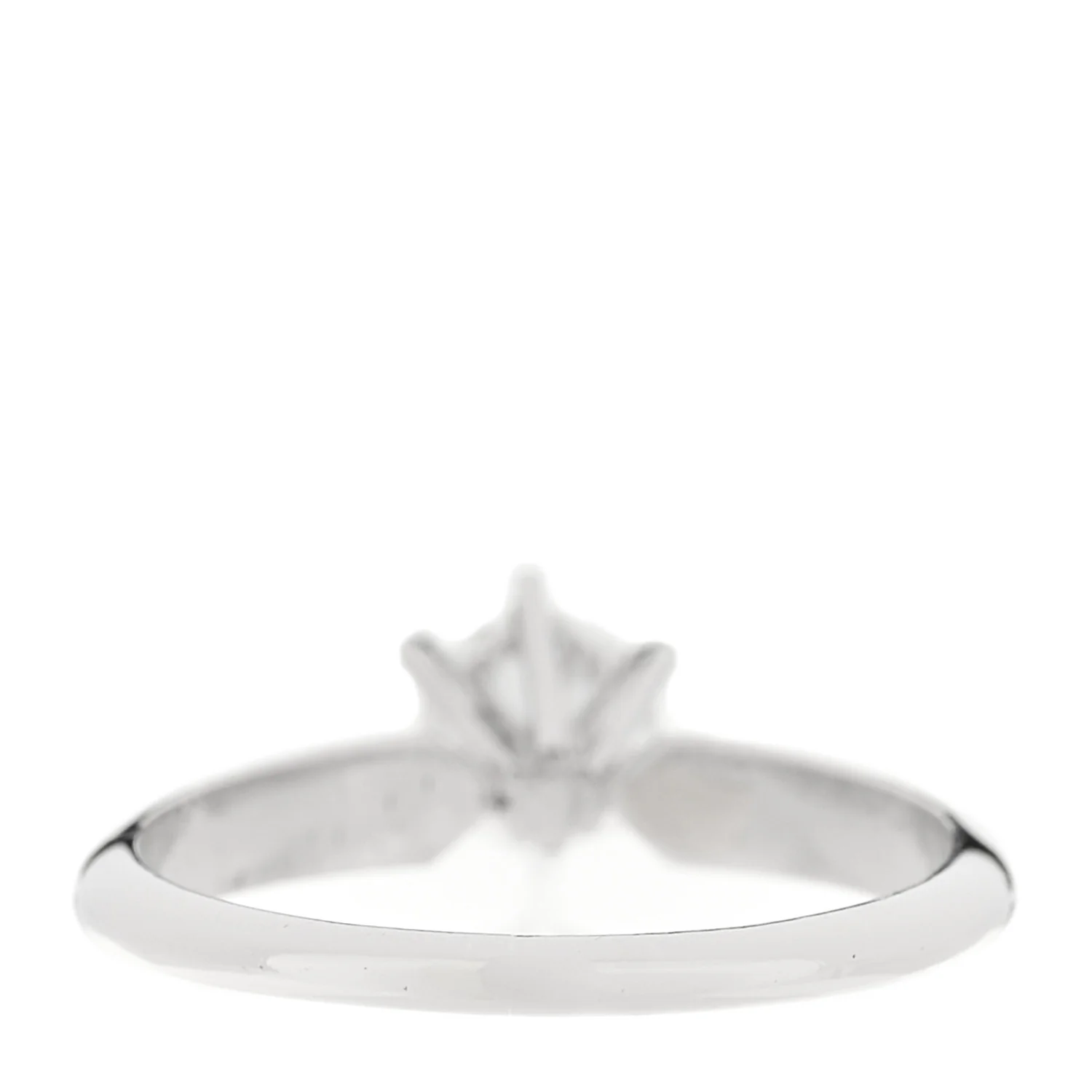 Platinum Diamond .50ct Solitaire Engagement Ring 50 5.5 - Image 4