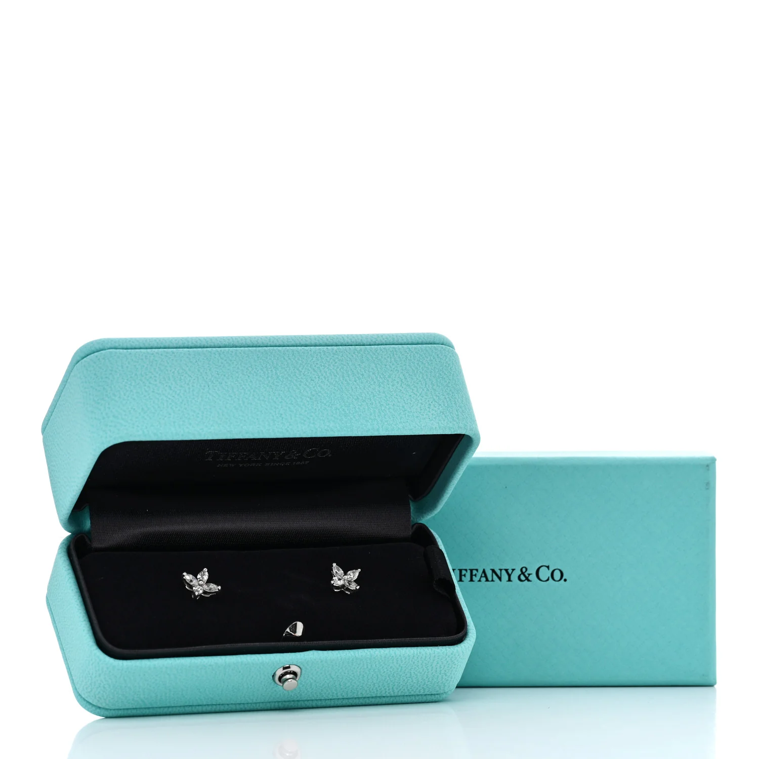 Platinum Diamond .64ct Small Victoria Earrings - Image 5