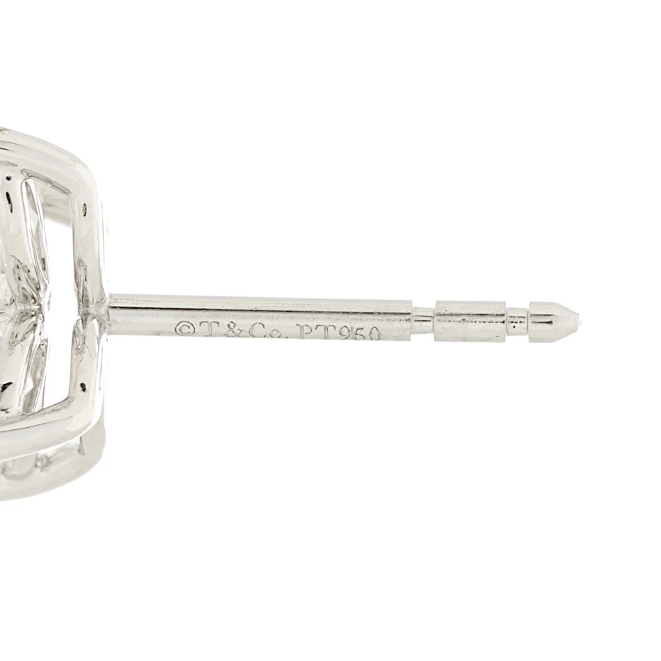 Platinum Diamond .92ct Medium Victoria Earrings - Image 3