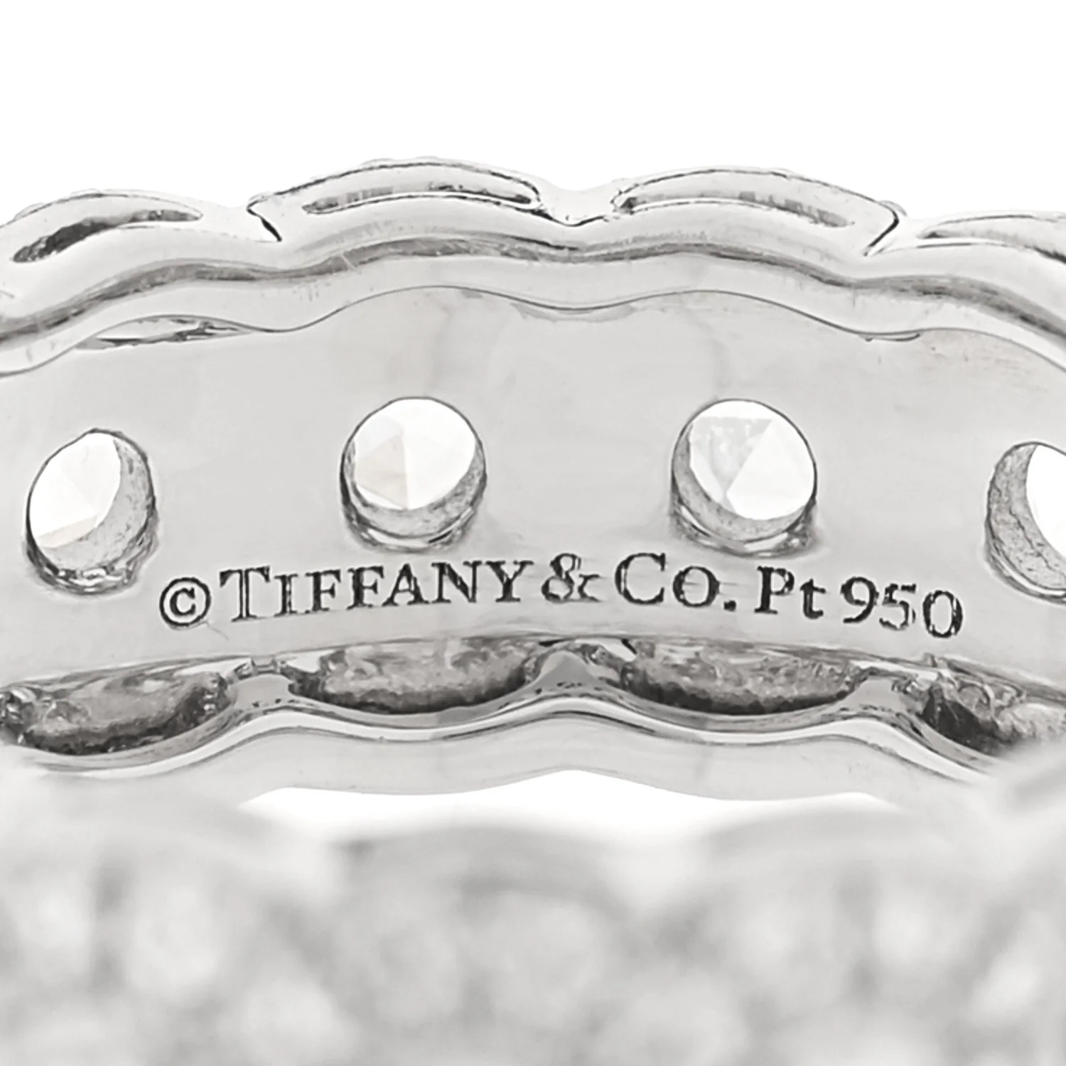 Platinum Diamond Cobblestone Ring 48 4.5 - Image 4