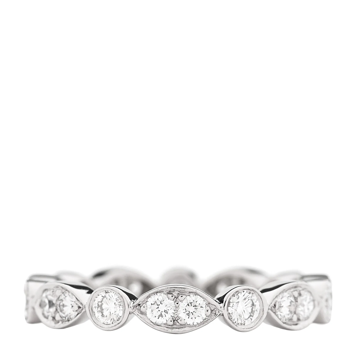 Platinum Diamond Jazz Band Ring 50 5.25 - Image 3